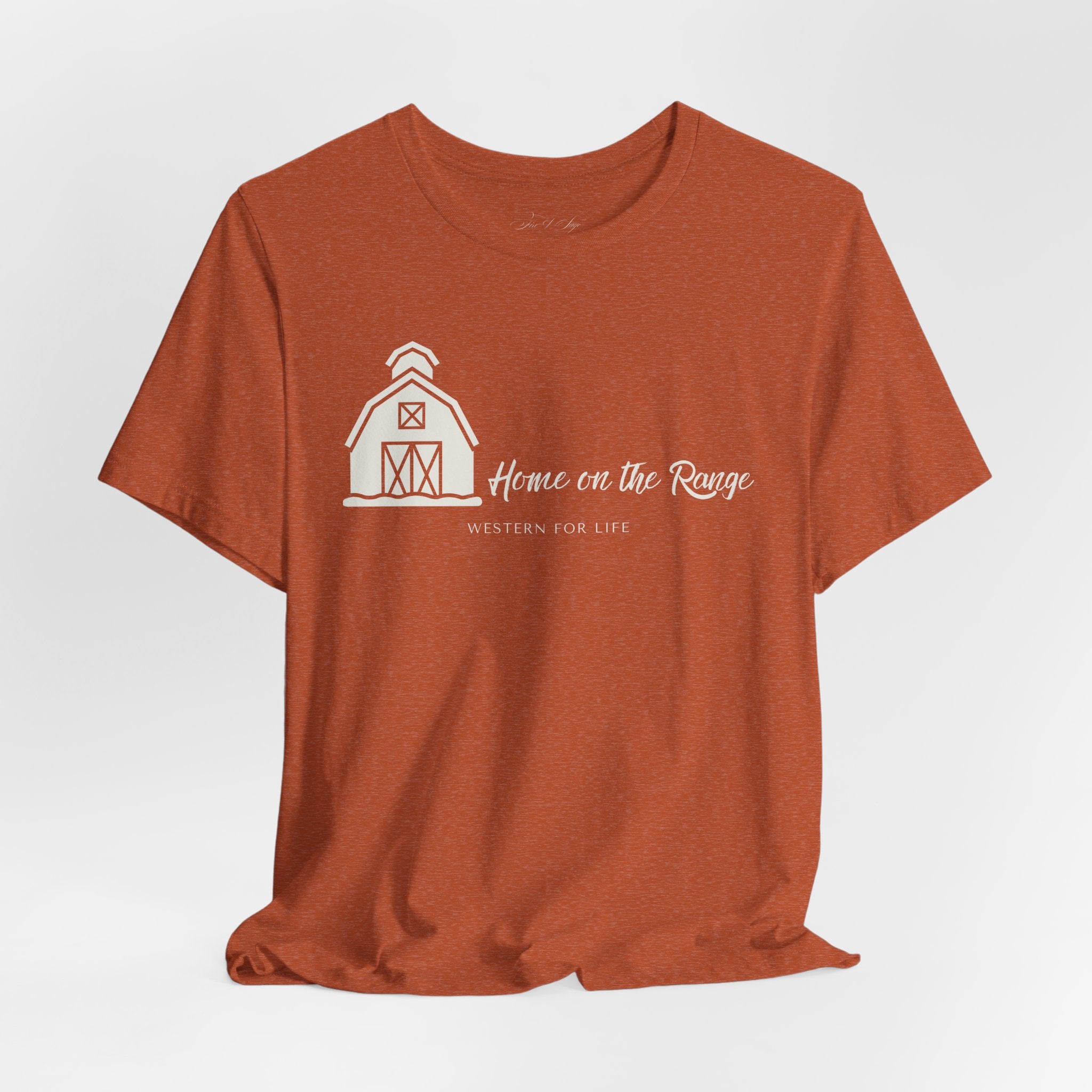Home on the Range Rustic Farmhouse Barn Shirt: Western For Life Collection