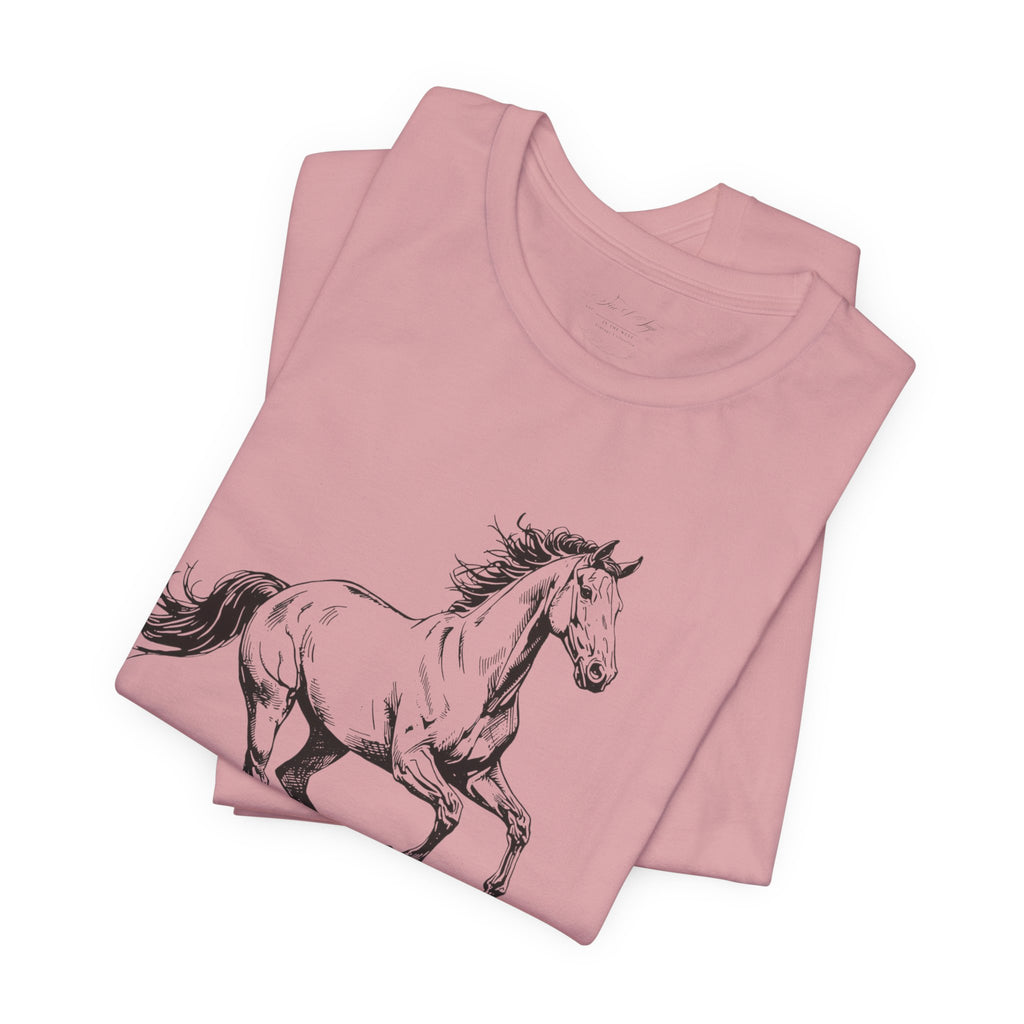 Running Horse  Tee | Horse Western Boho Shirt Born To Roam