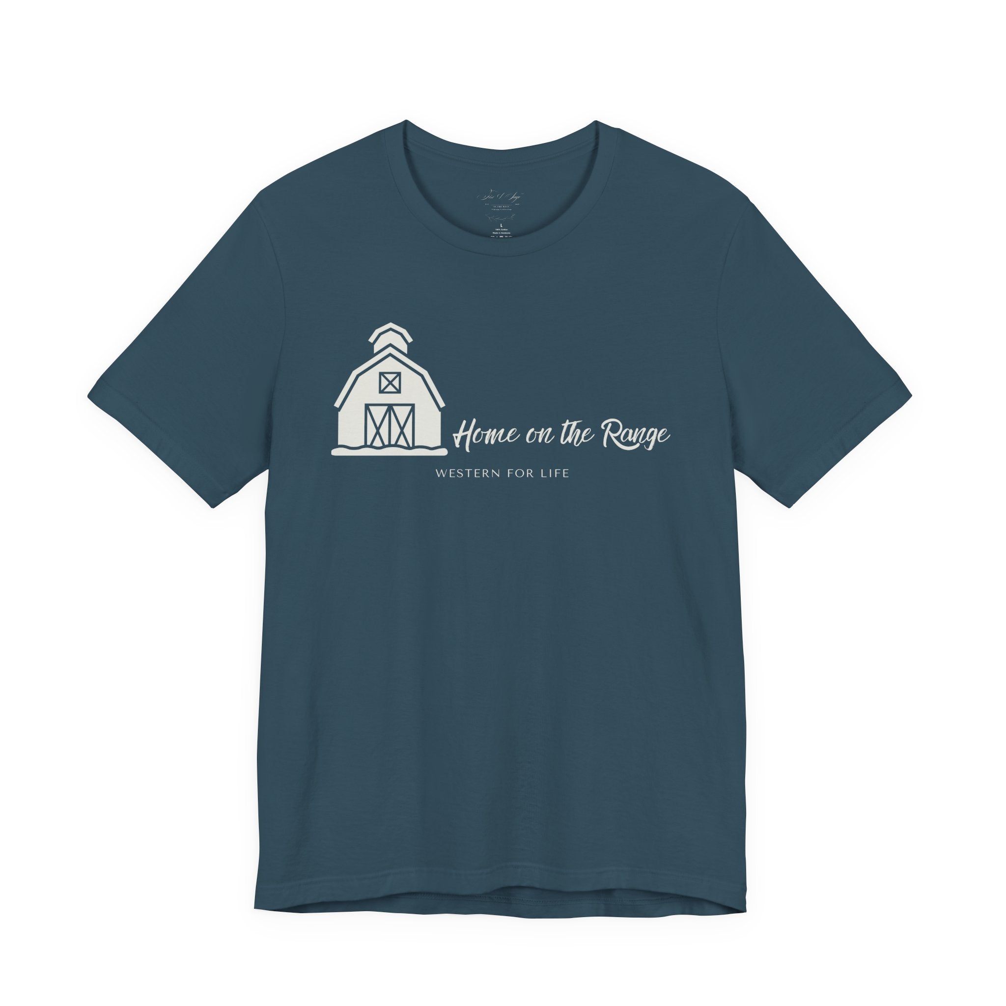 Home on the Range Rustic Farmhouse Barn Shirt: Western For Life Collection