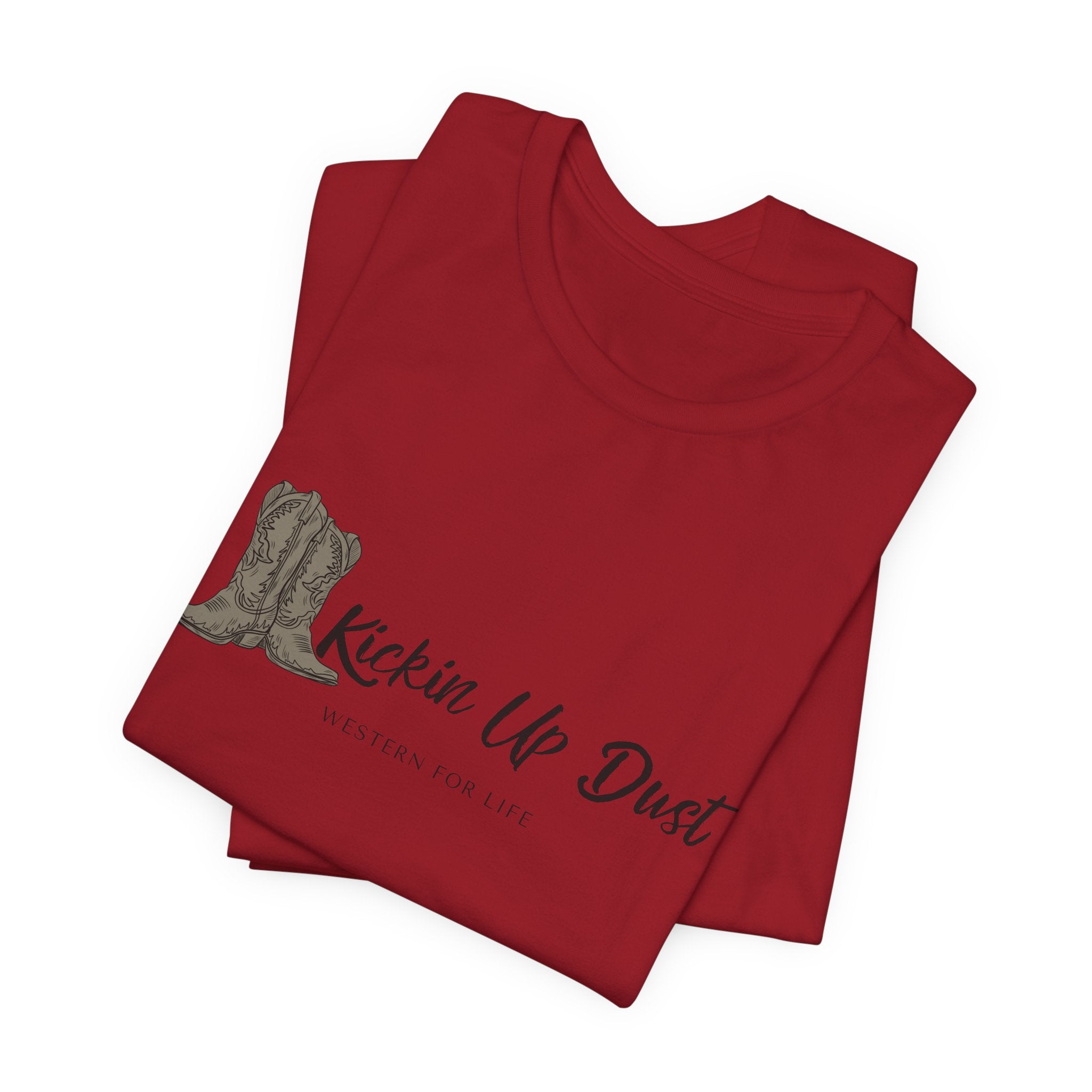 Kicking Up Dust Cowboy Boots Western Tee | Born In The Dirt Collection