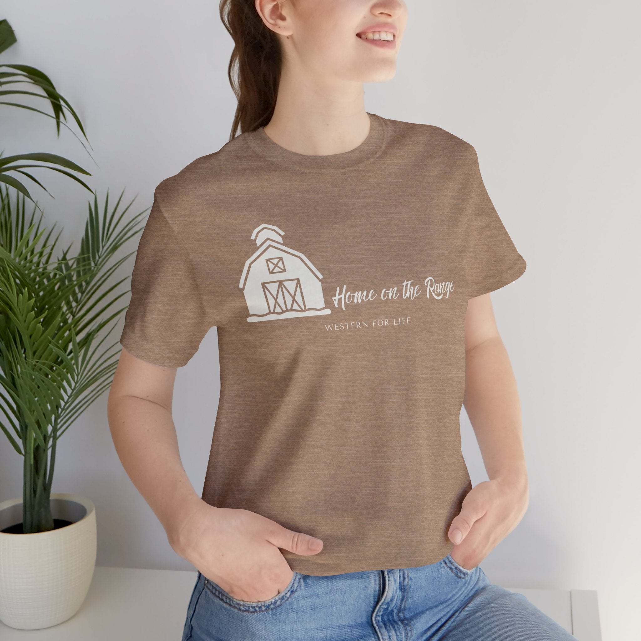 Home on the Range Rustic Farmhouse Barn Shirt: Western For Life Collection