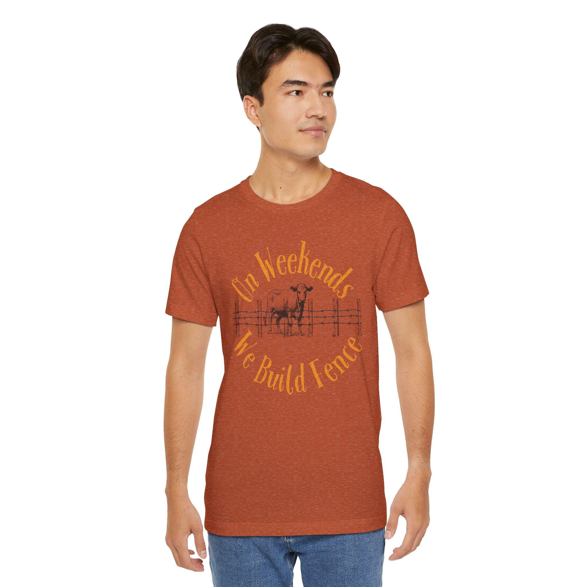 On Weekends We Build Fence T-Shirt | Western