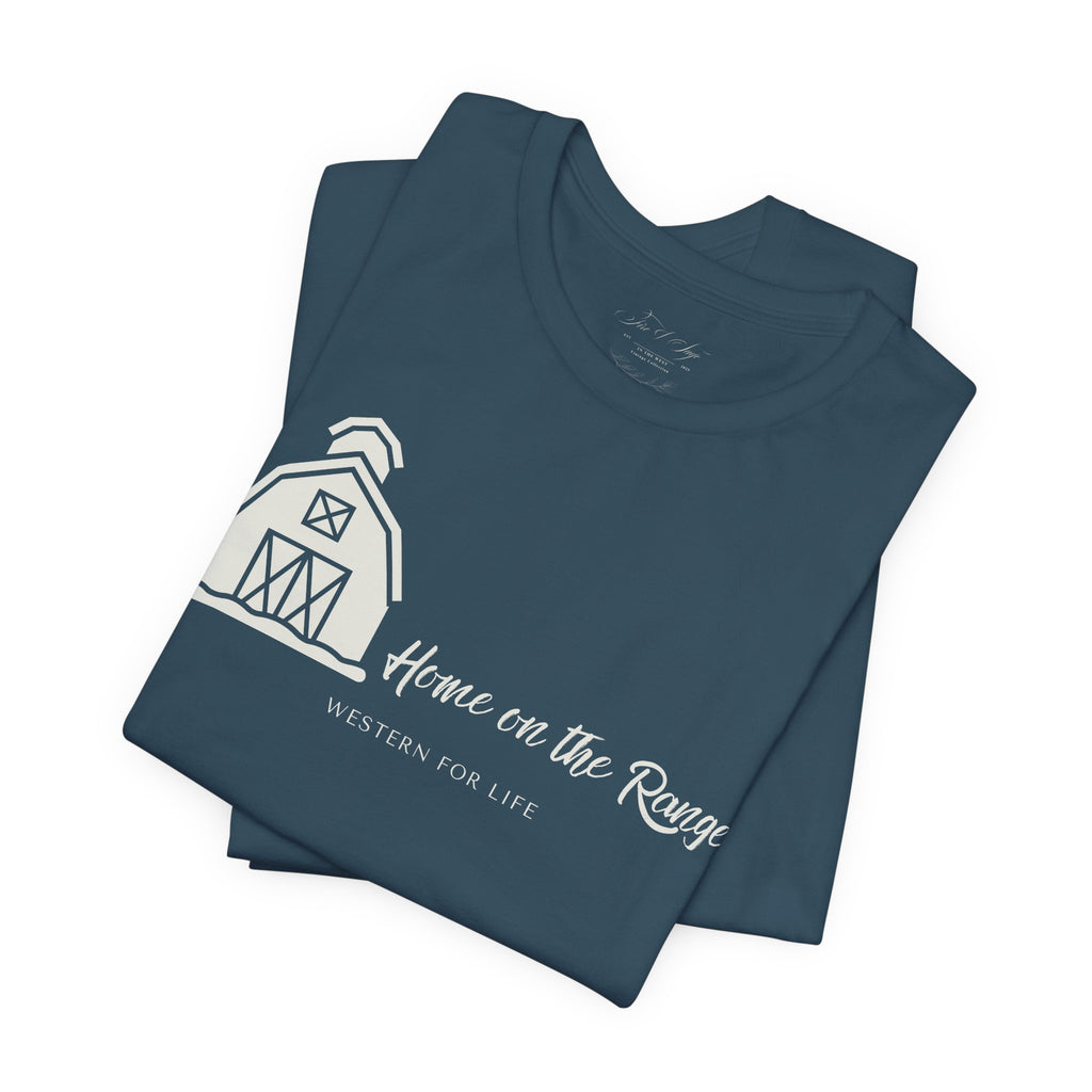 Home on the Range Rustic Farmhouse Barn Shirt: Western For Life Collection