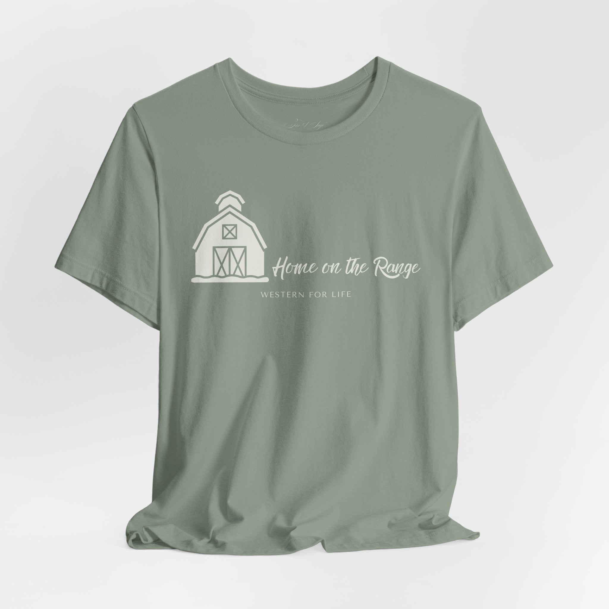 Home on the Range Rustic Farmhouse Barn Shirt: Western For Life Collection