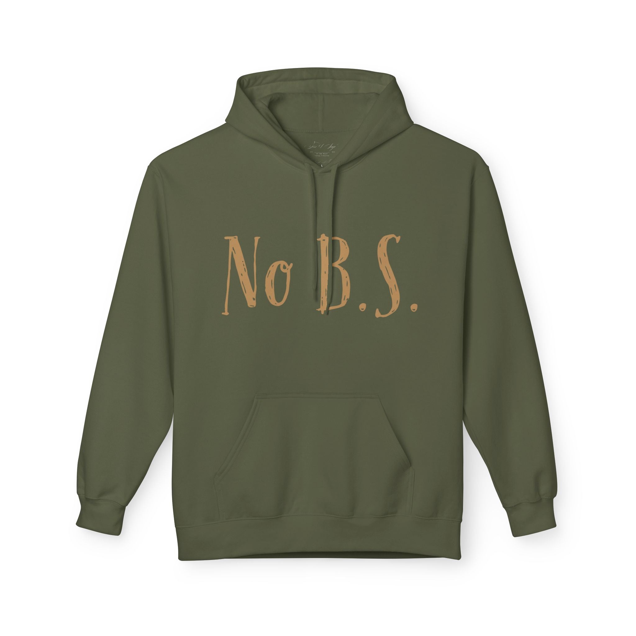 Distressed Gold Longhorn Skull Graphic Hoodie | No B.S. Collection