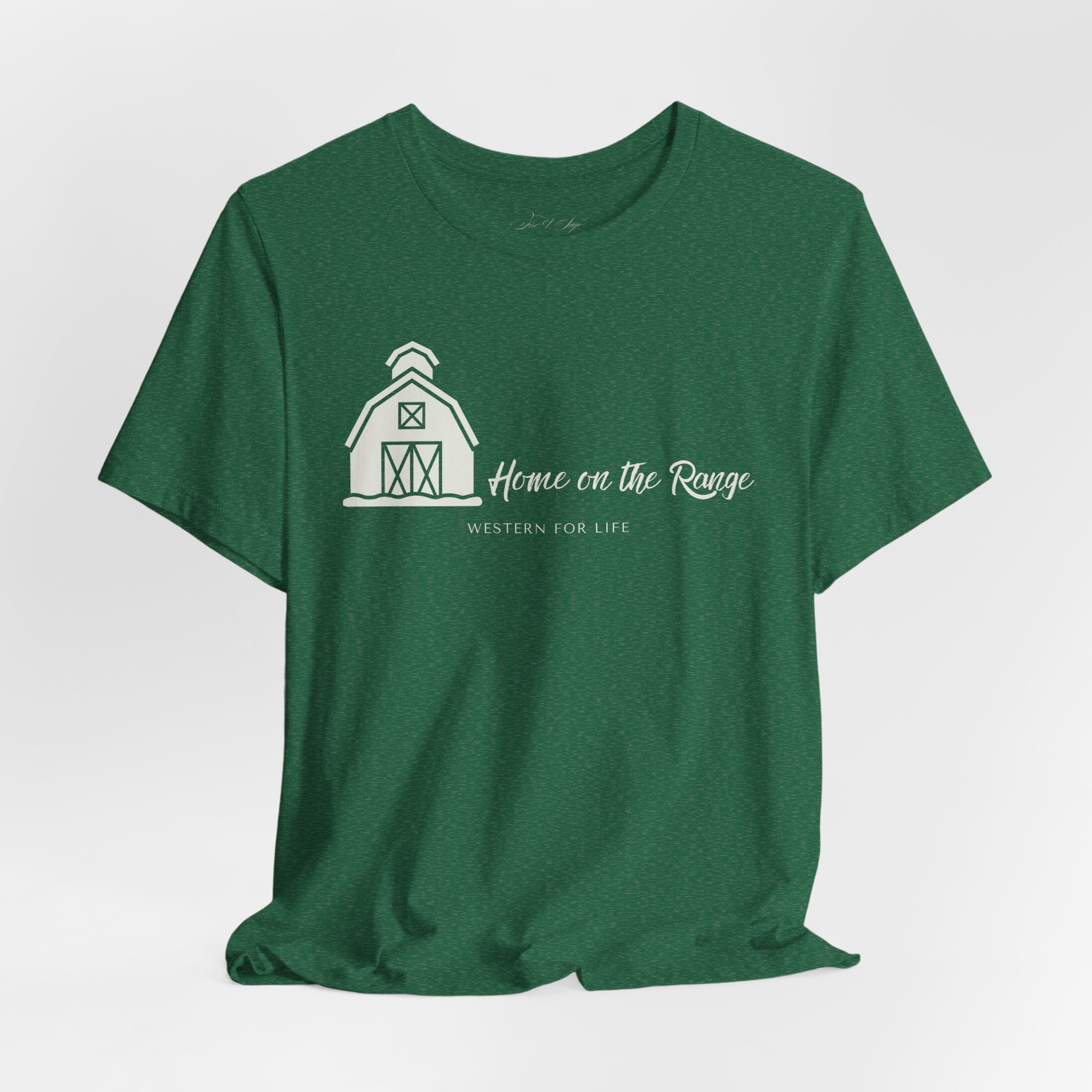 Home on the Range Rustic Farmhouse Barn Shirt: Western For Life Collection