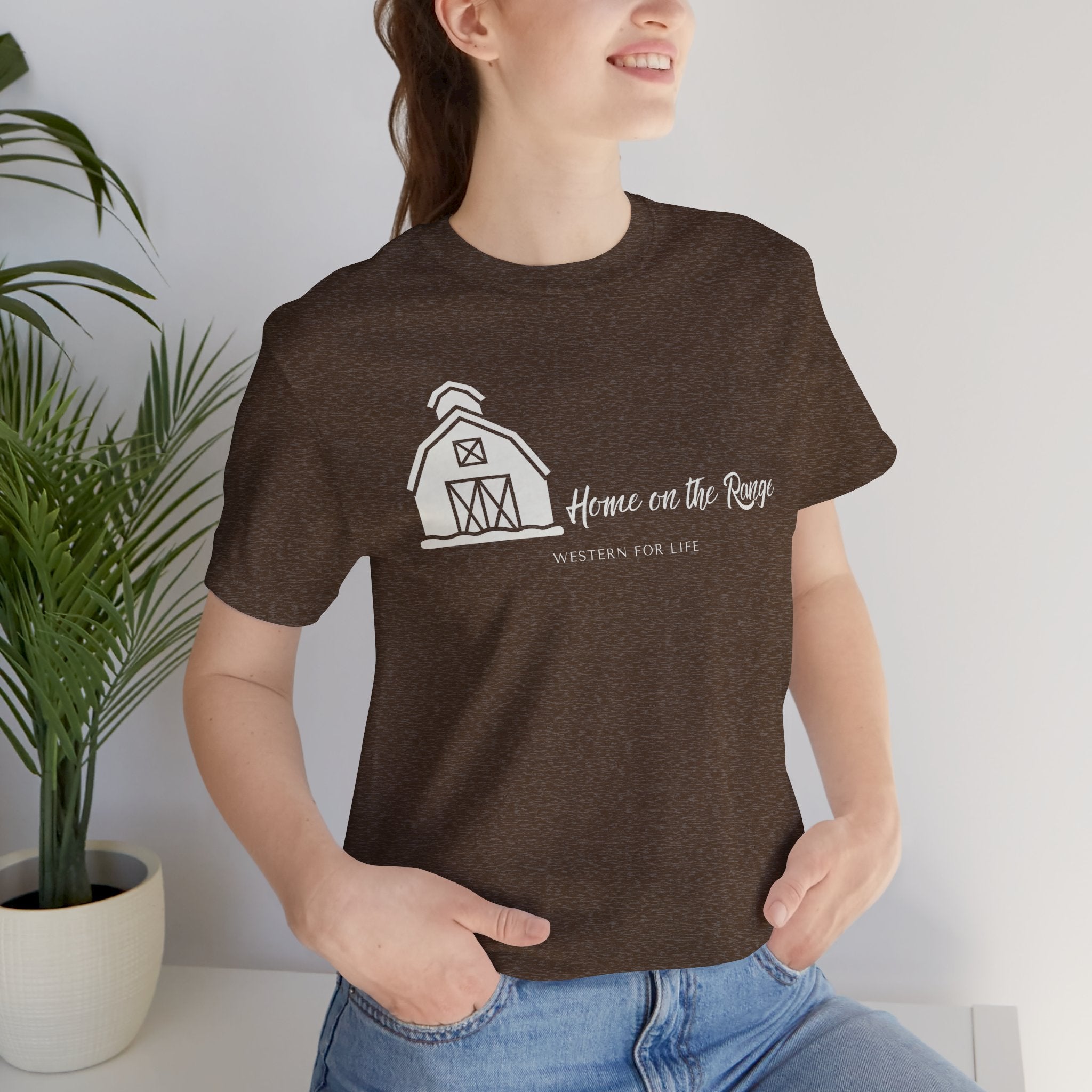 Home on the Range Rustic Farmhouse Barn Shirt: Western For Life Collection