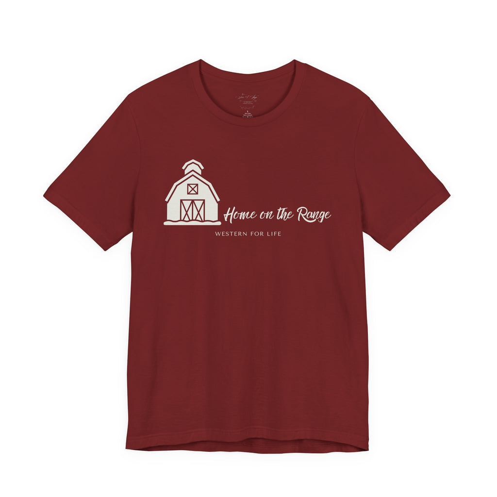 Home on the Range Rustic Farmhouse Barn Shirt: Western For Life Collection