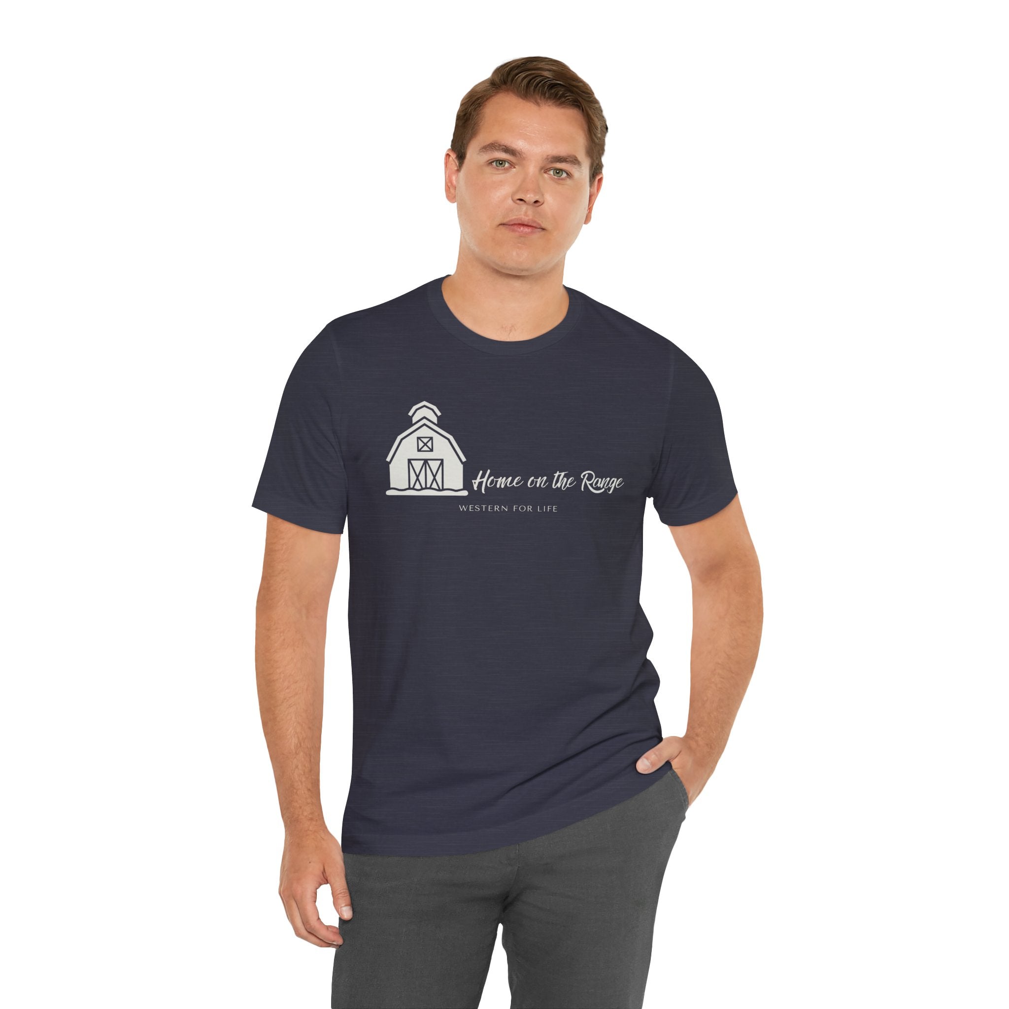 Home on the Range Rustic Farmhouse Barn Shirt: Western For Life Collection