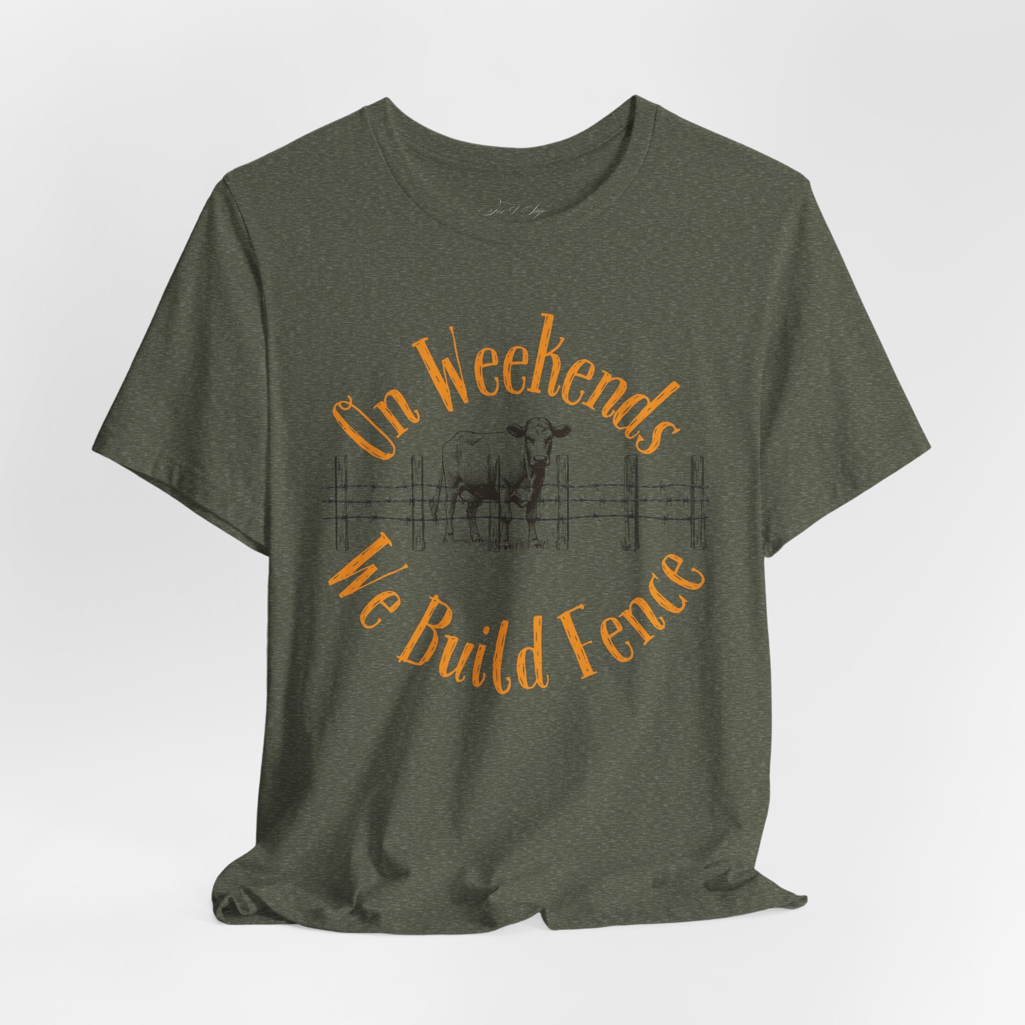 On Weekends We Build Fence T-Shirt | Western