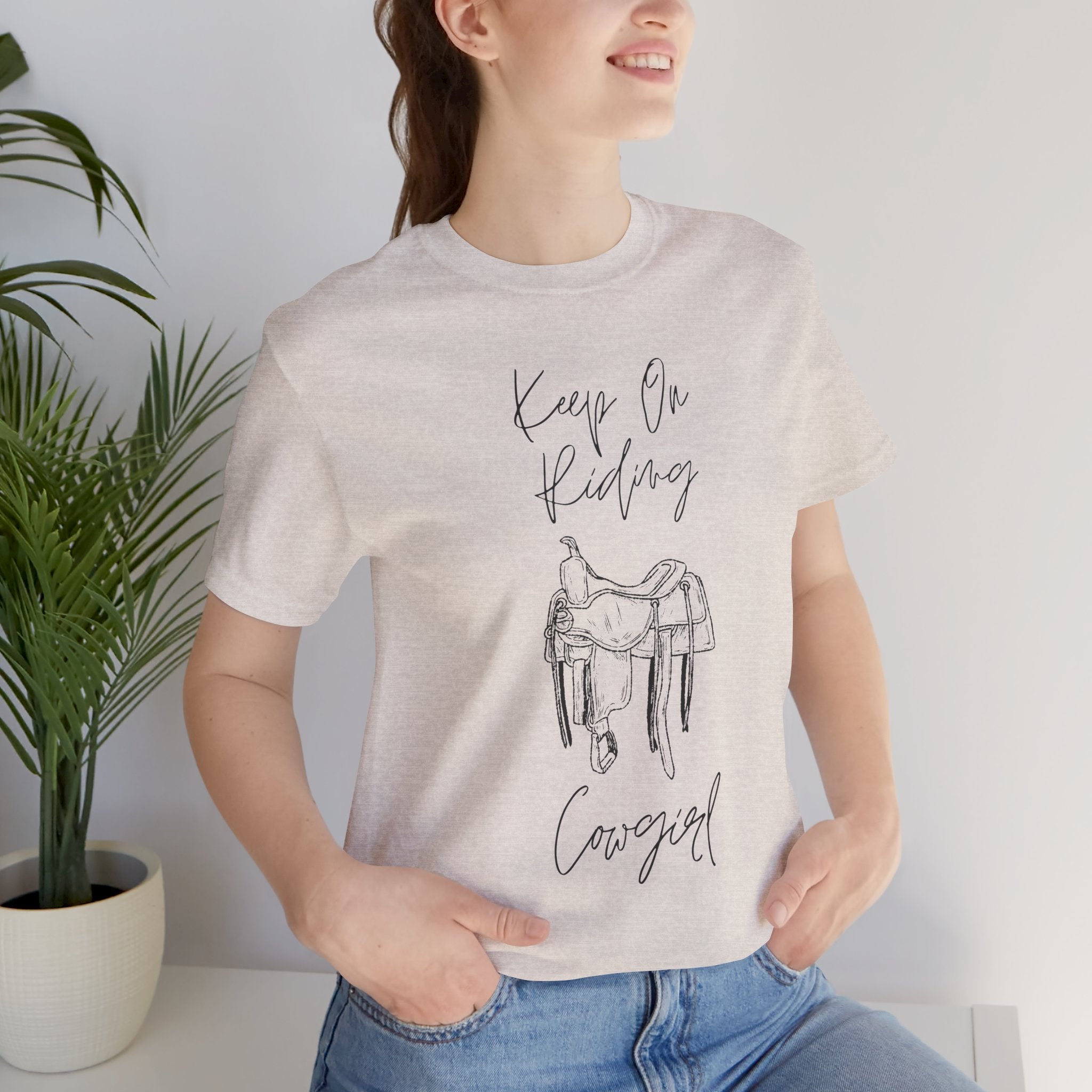 Keep On Riding Cowgirl Western T-Shirt | Born To Roam Collection