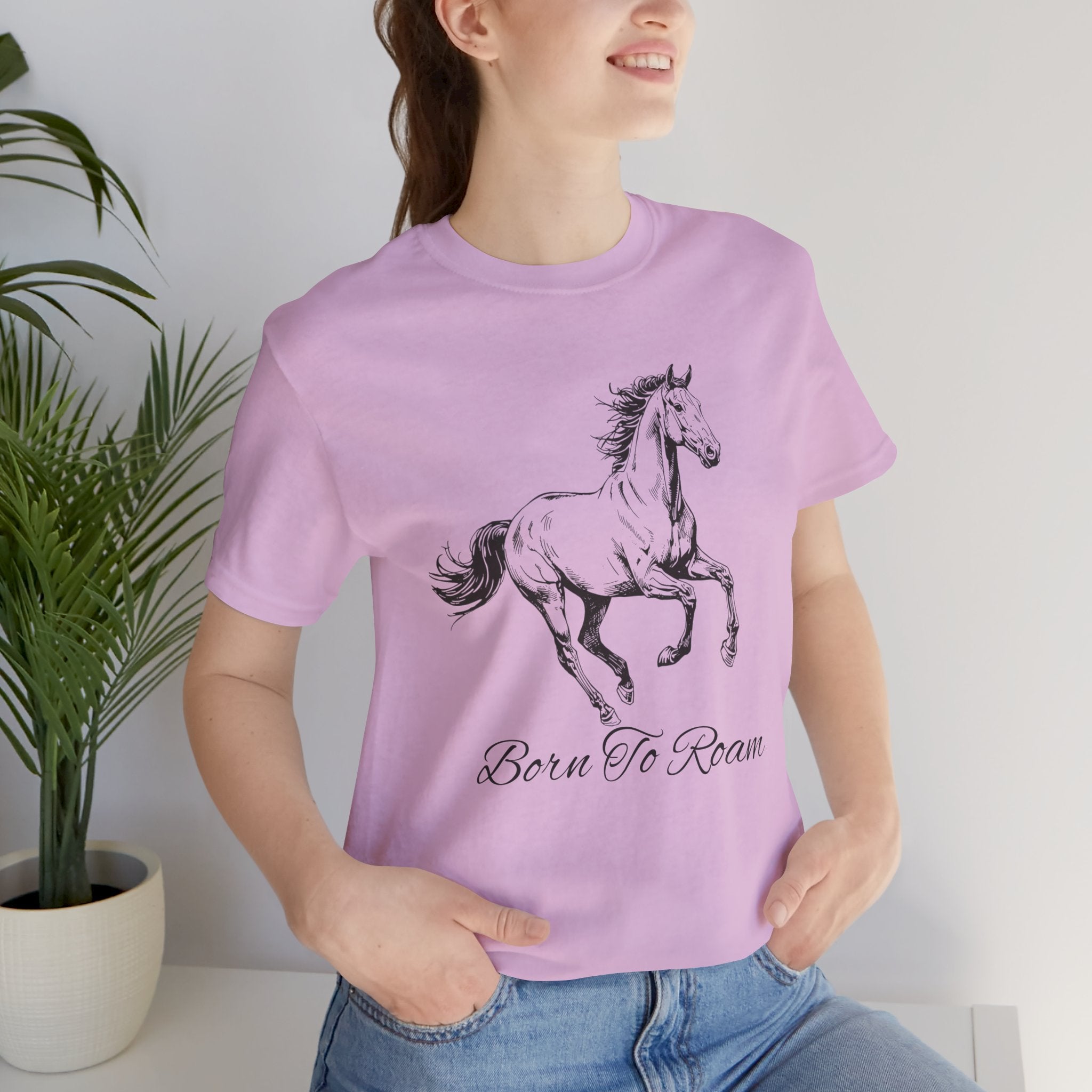 Running Horse  Tee | Horse Western Boho Shirt Born To Roam