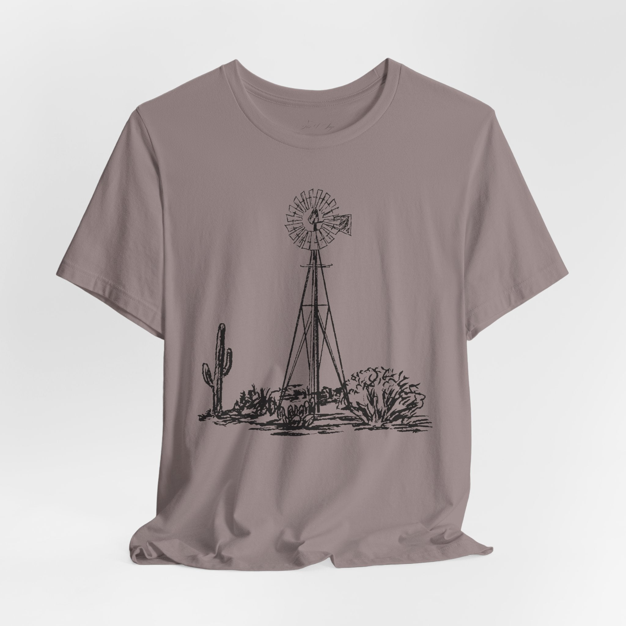 Desert Windmill Tee | Western Cactus T-Shirt
