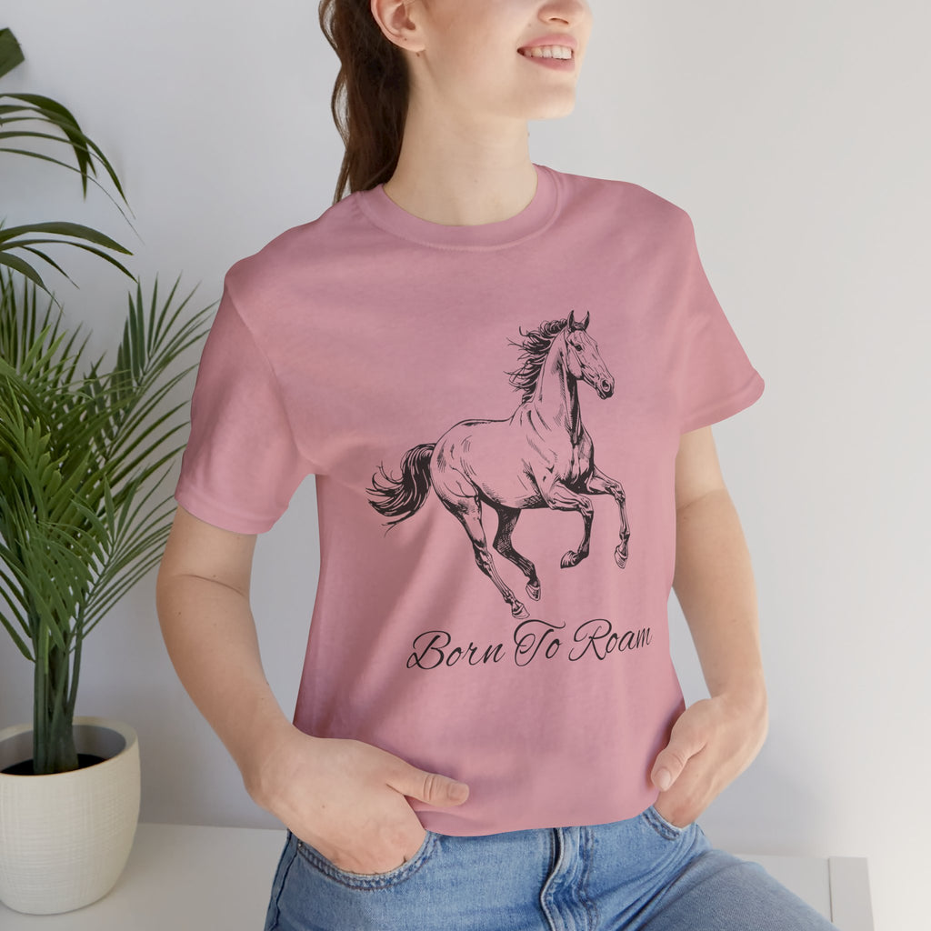 Running Horse  Tee | Horse Western Boho Shirt Born To Roam