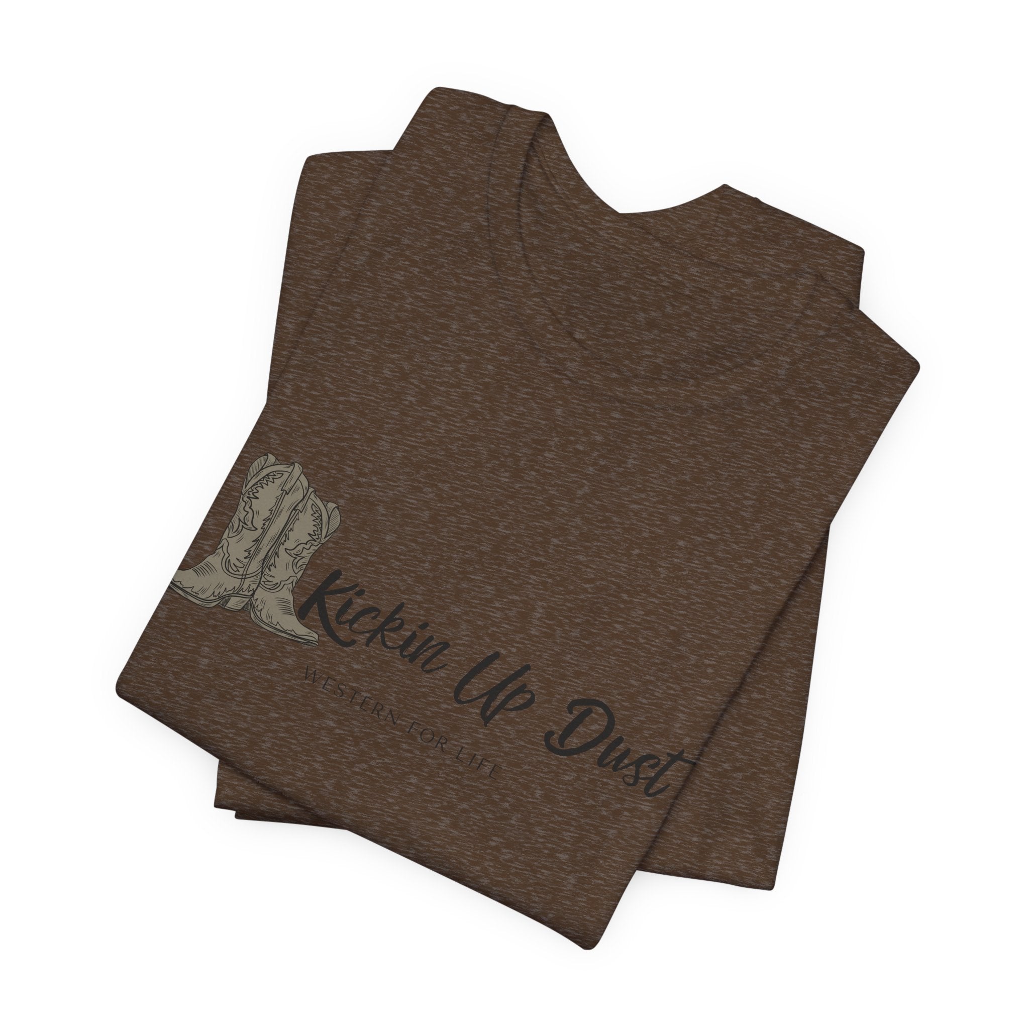 Kicking Up Dust Cowboy Boots Western Tee | Born In The Dirt Collection