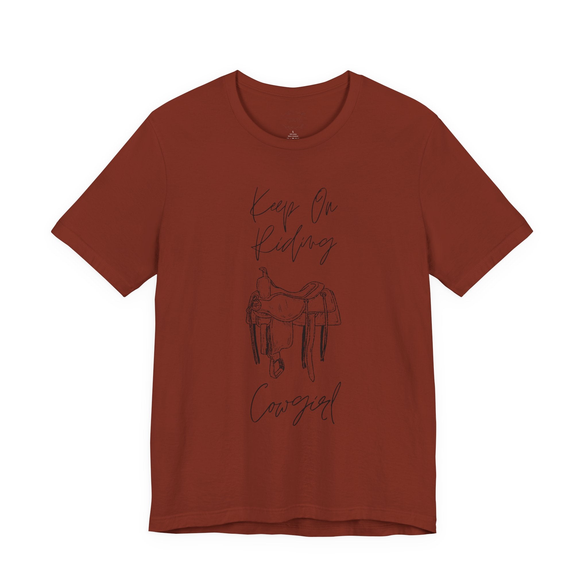 Keep On Riding Cowgirl Western T-Shirt | Born To Roam Collection