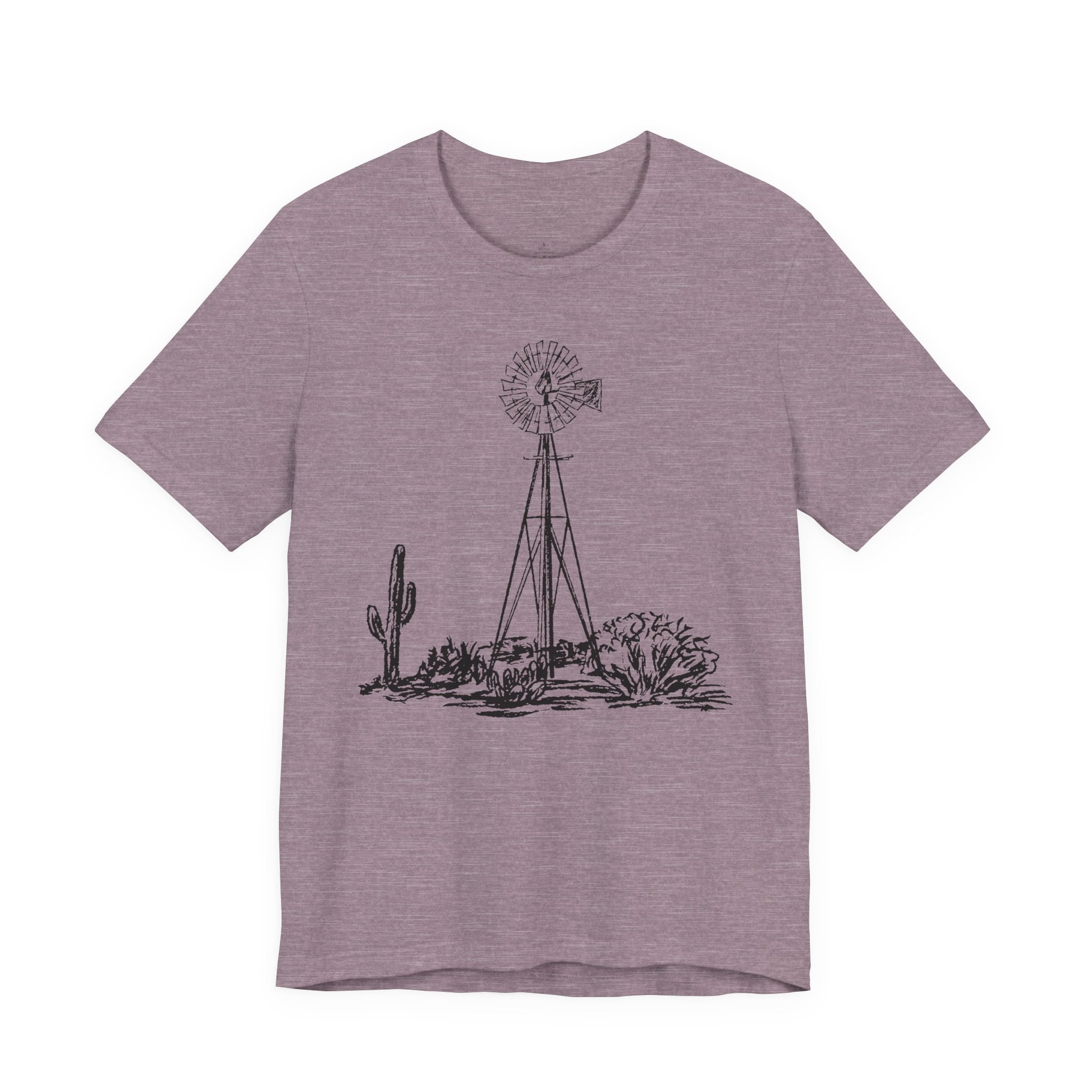 Desert Windmill Tee | Western Cactus T-Shirt