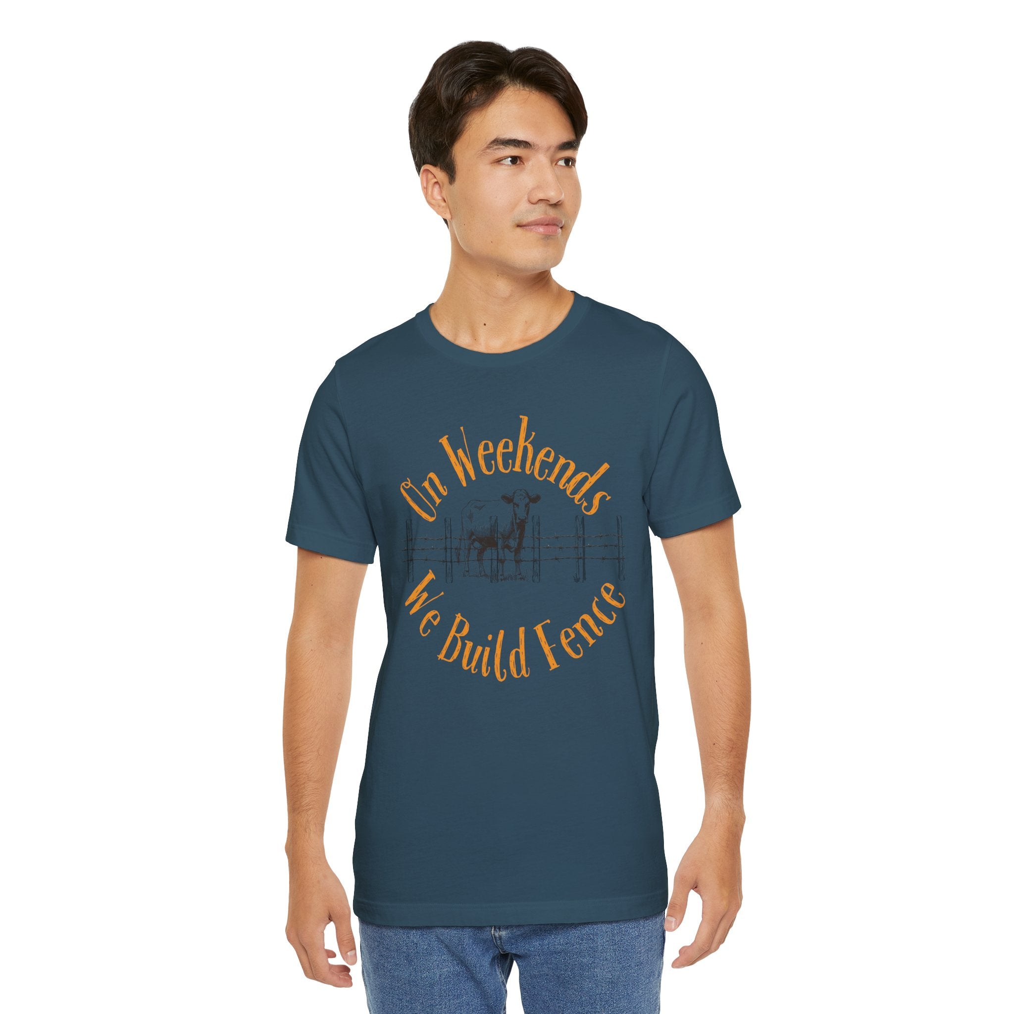 On Weekends We Build Fence T-Shirt | Western