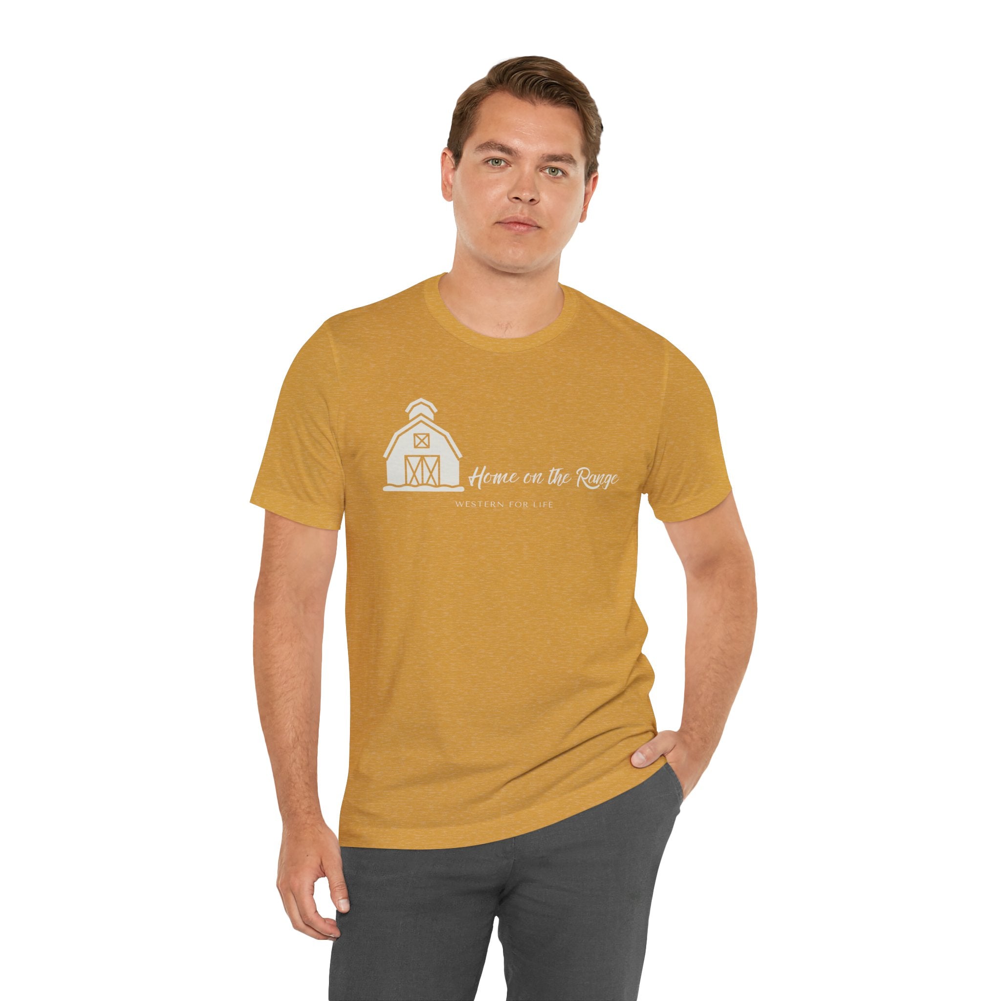 Home on the Range Rustic Farmhouse Barn Shirt: Western For Life Collection
