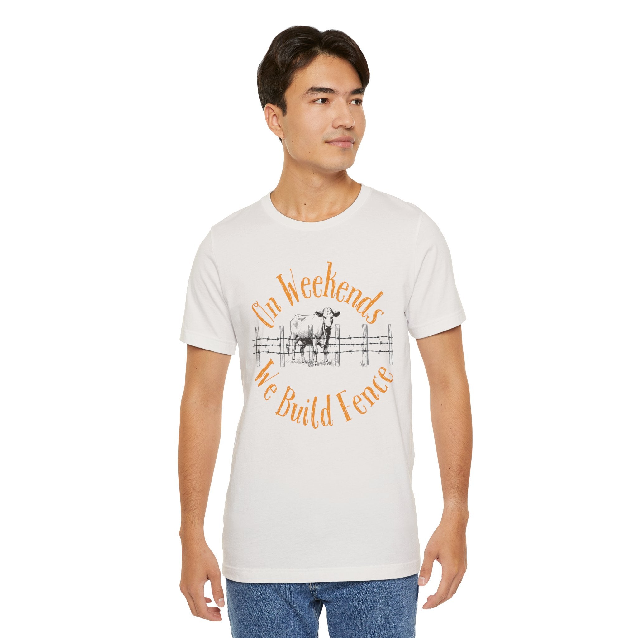 On Weekends We Build Fence T-Shirt | Western