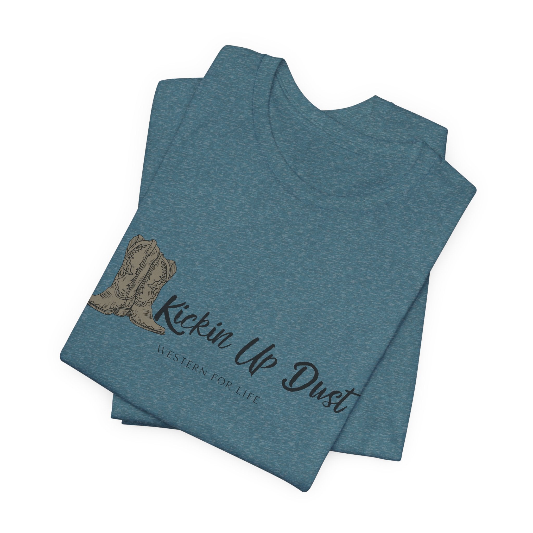 Kicking Up Dust Cowboy Boots Western Tee | Born In The Dirt Collection
