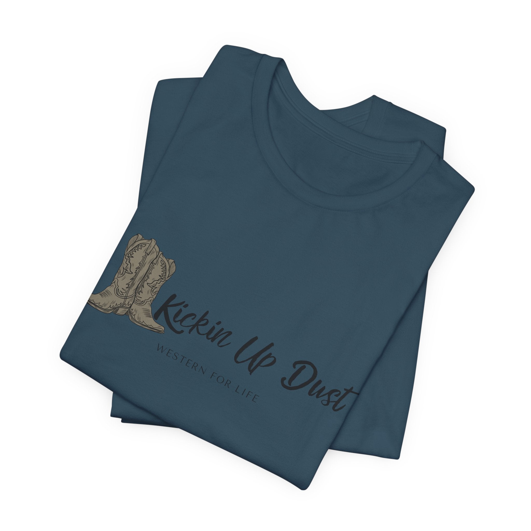 Kicking Up Dust Cowboy Boots Western Tee | Born In The Dirt Collection
