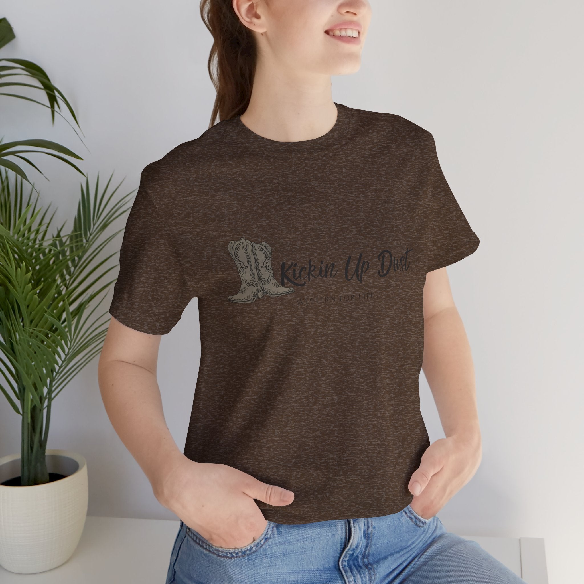 Kicking Up Dust Cowboy Boots Western Tee | Born In The Dirt Collection