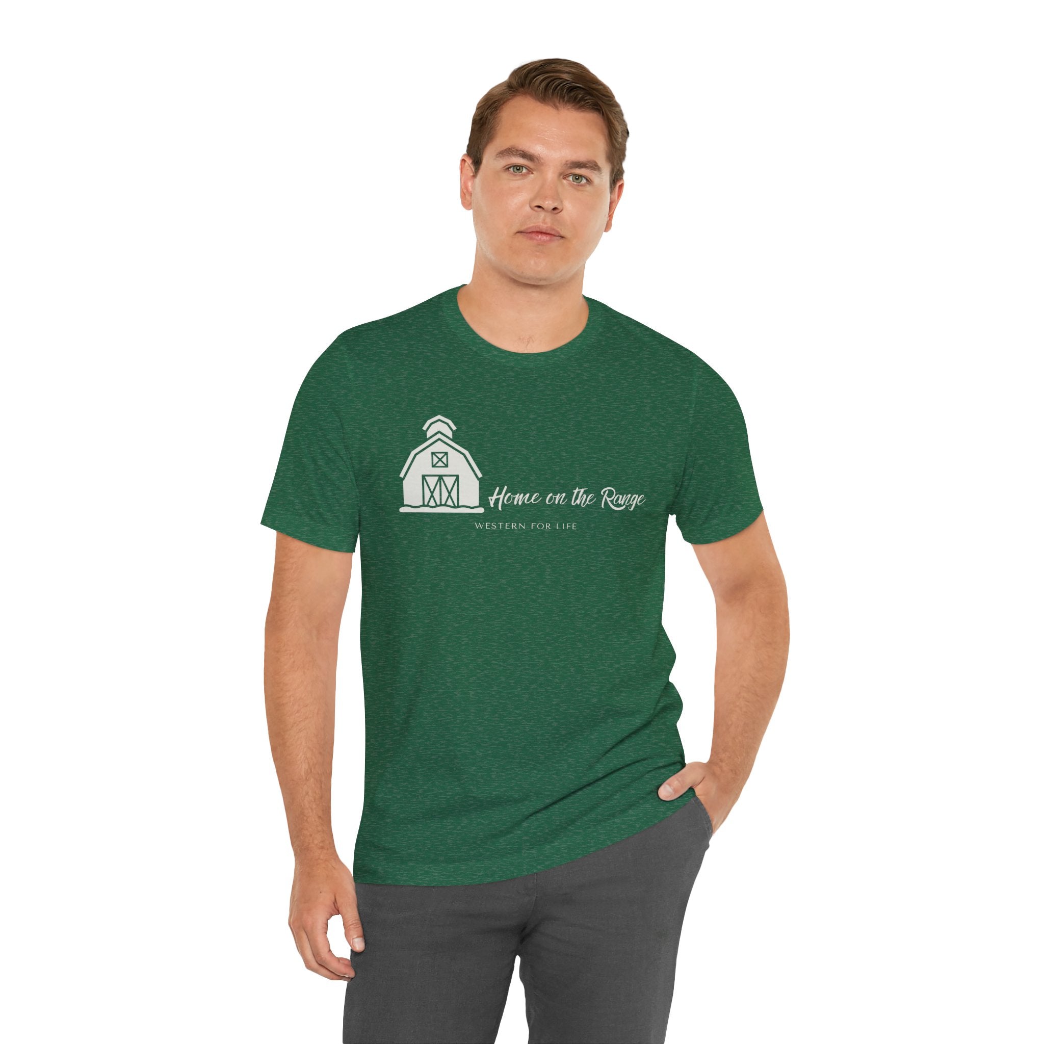 Home on the Range Rustic Farmhouse Barn Shirt: Western For Life Collection