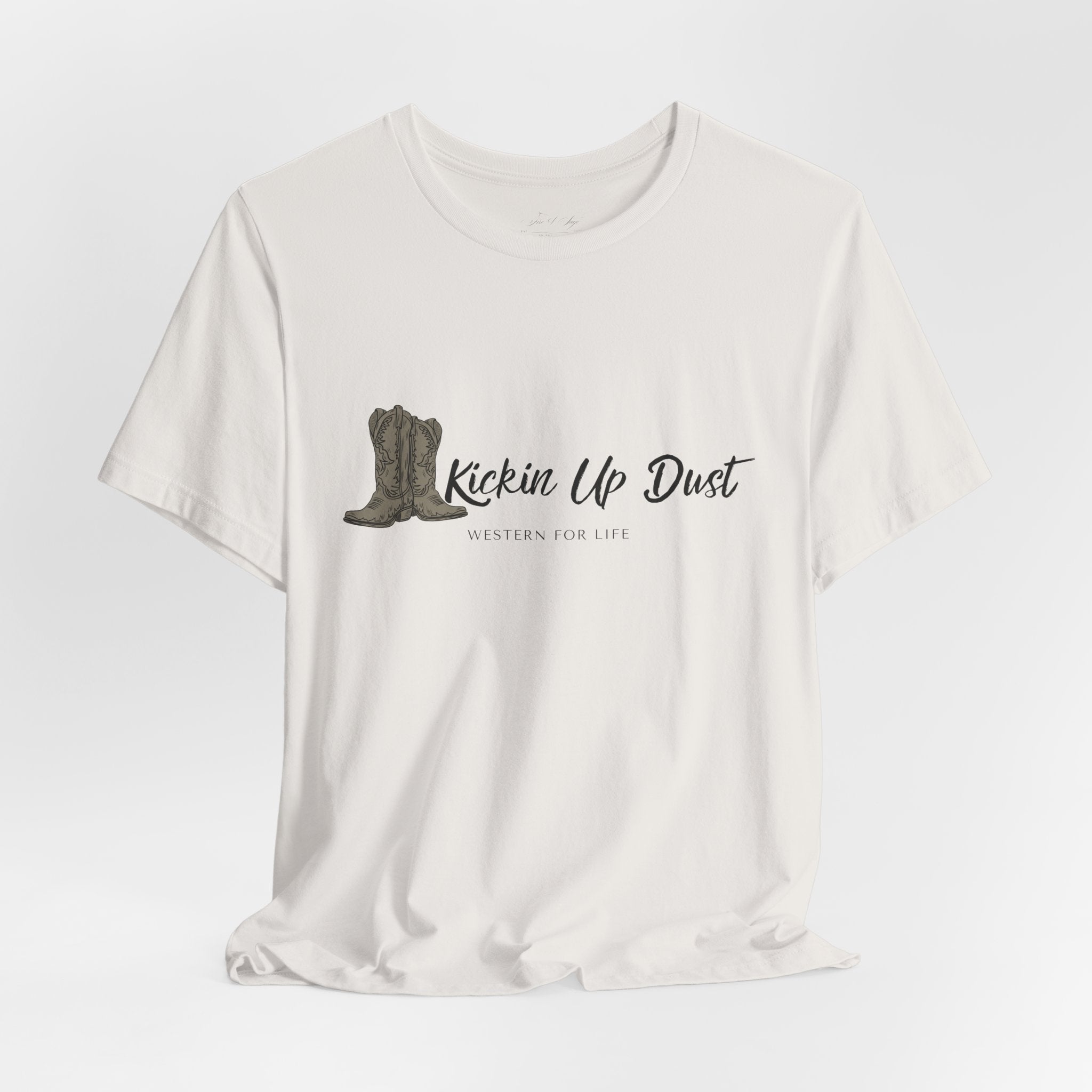 Kicking Up Dust Cowboy Boots Western Tee | Born In The Dirt Collection