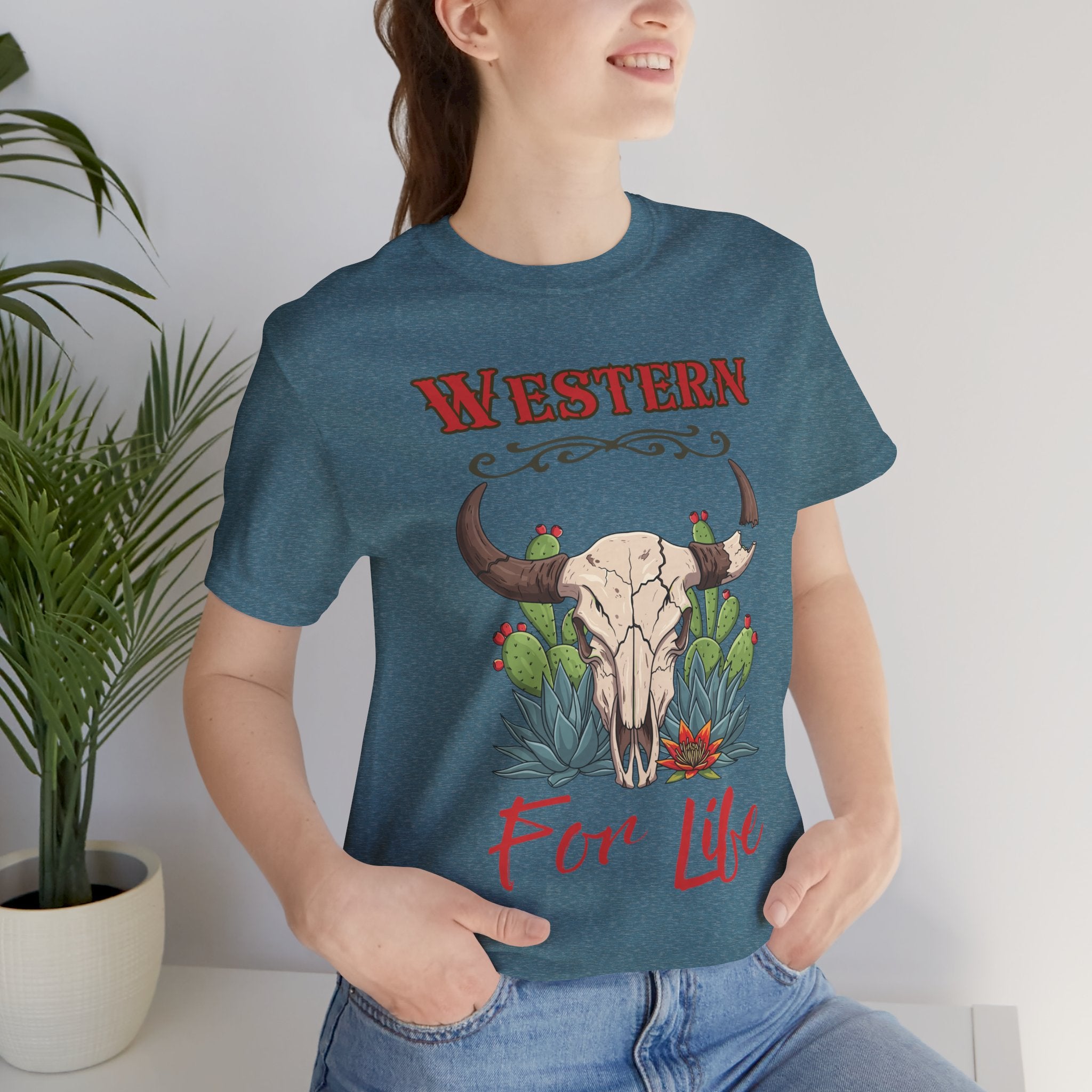 Cactus & Skull T-Shirt — Western for Life Collection
