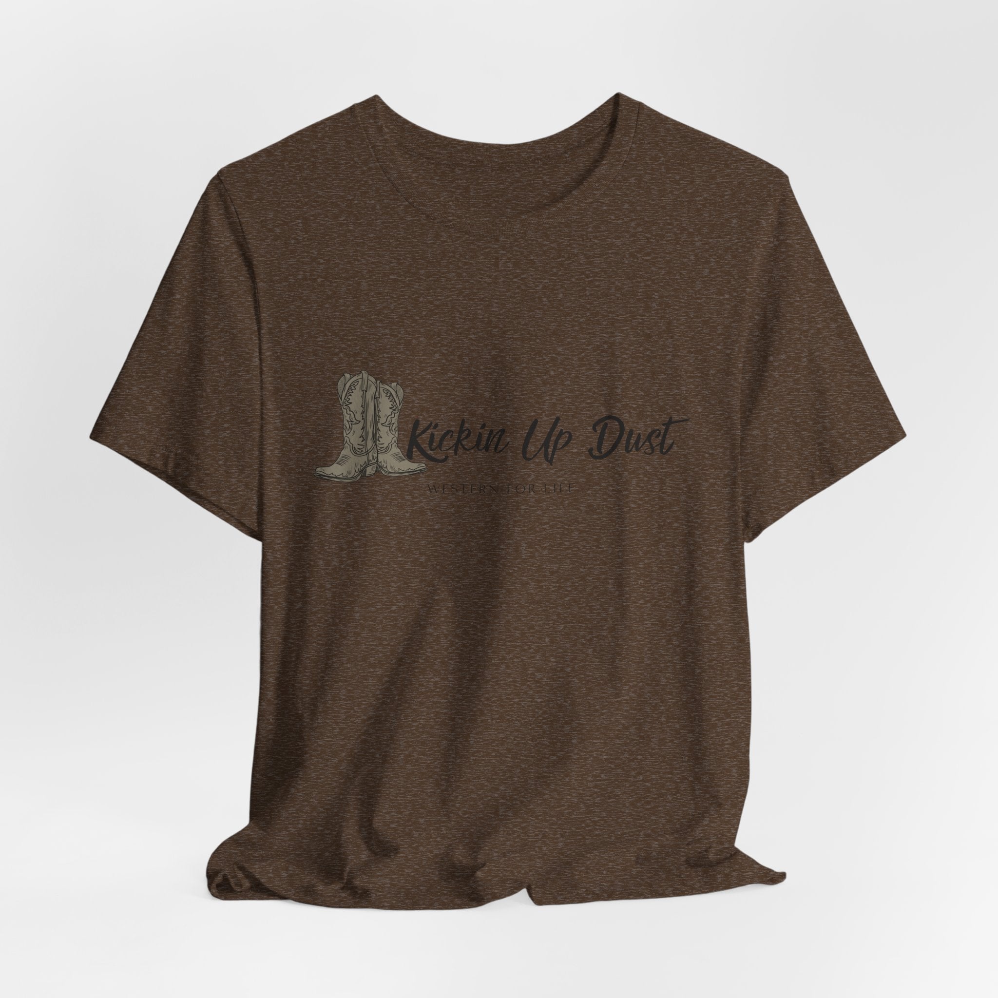 Kicking Up Dust Cowboy Boots Western Tee | Born In The Dirt Collection