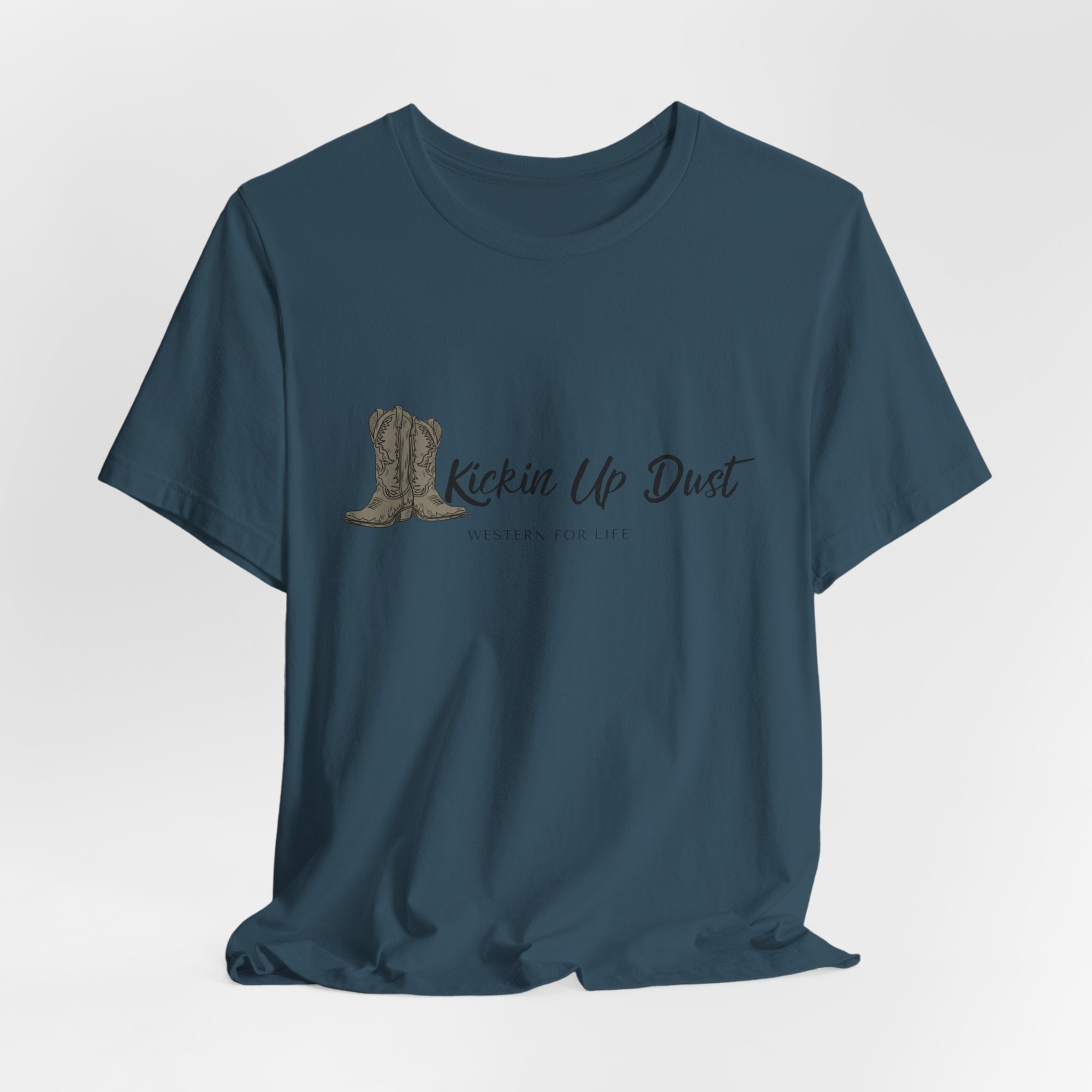Kicking Up Dust Cowboy Boots Western Tee | Born In The Dirt Collection