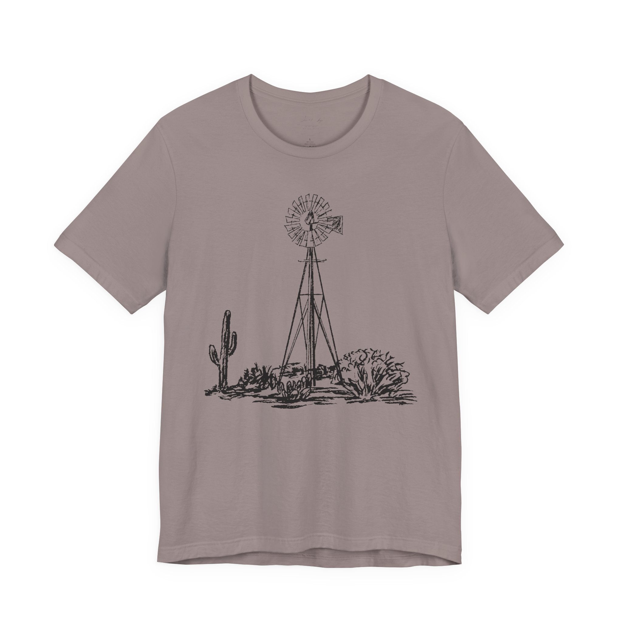 Desert Windmill Tee | Western Cactus T-Shirt