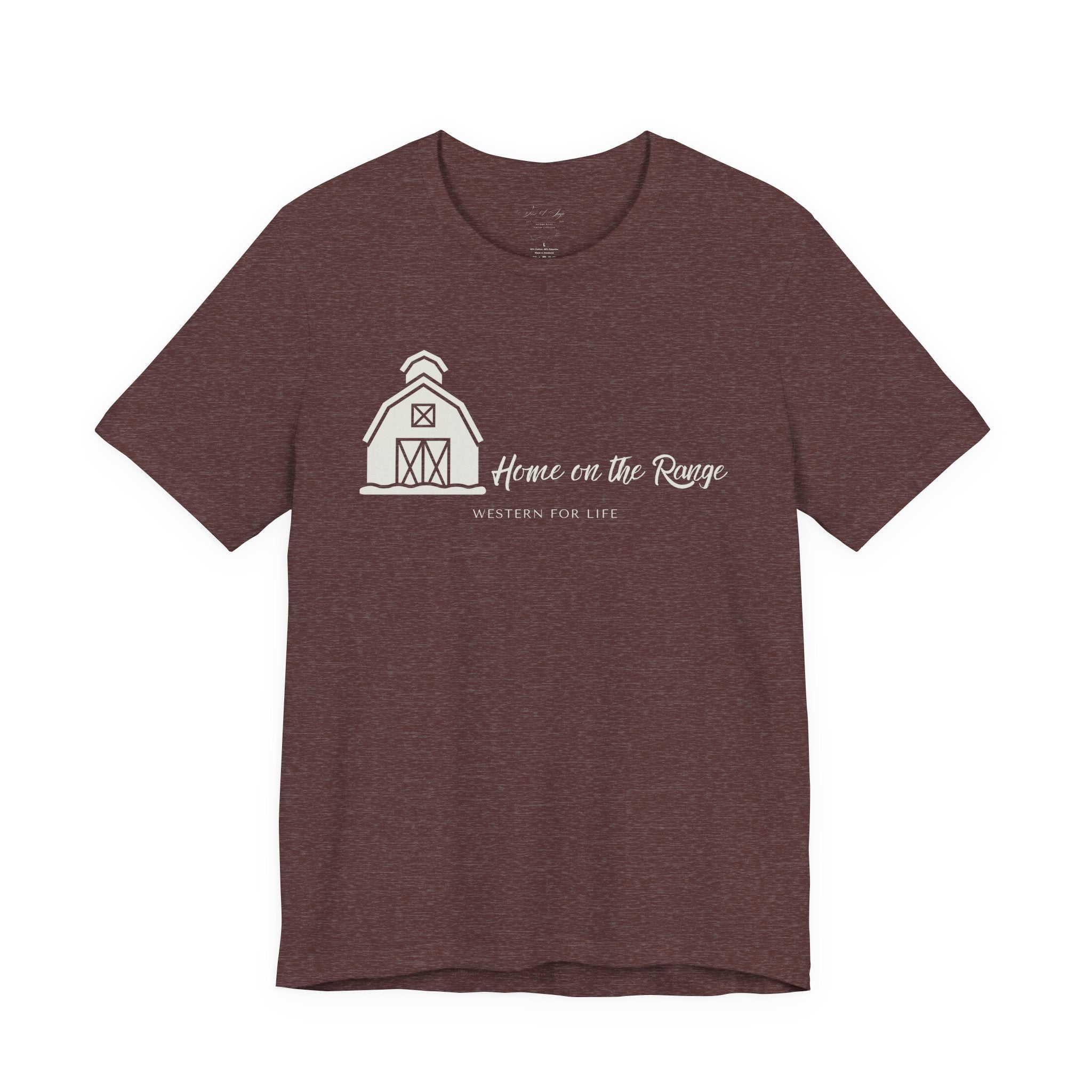 Home on the Range Rustic Farmhouse Barn Shirt: Western For Life Collection