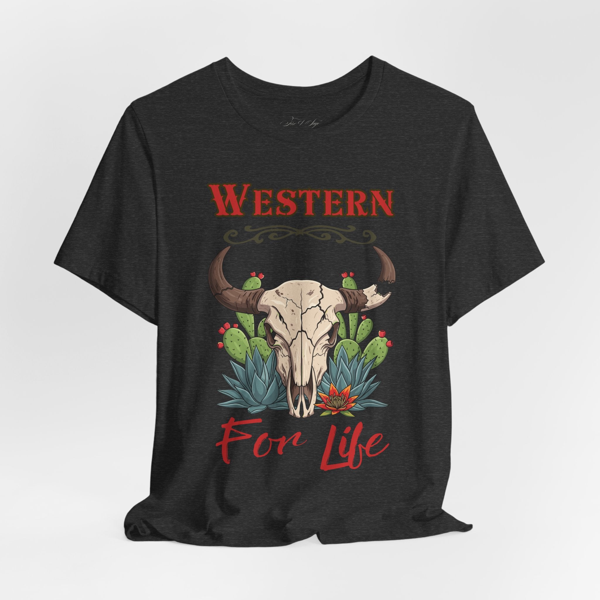 Cactus & Skull T-Shirt — Western for Life Collection