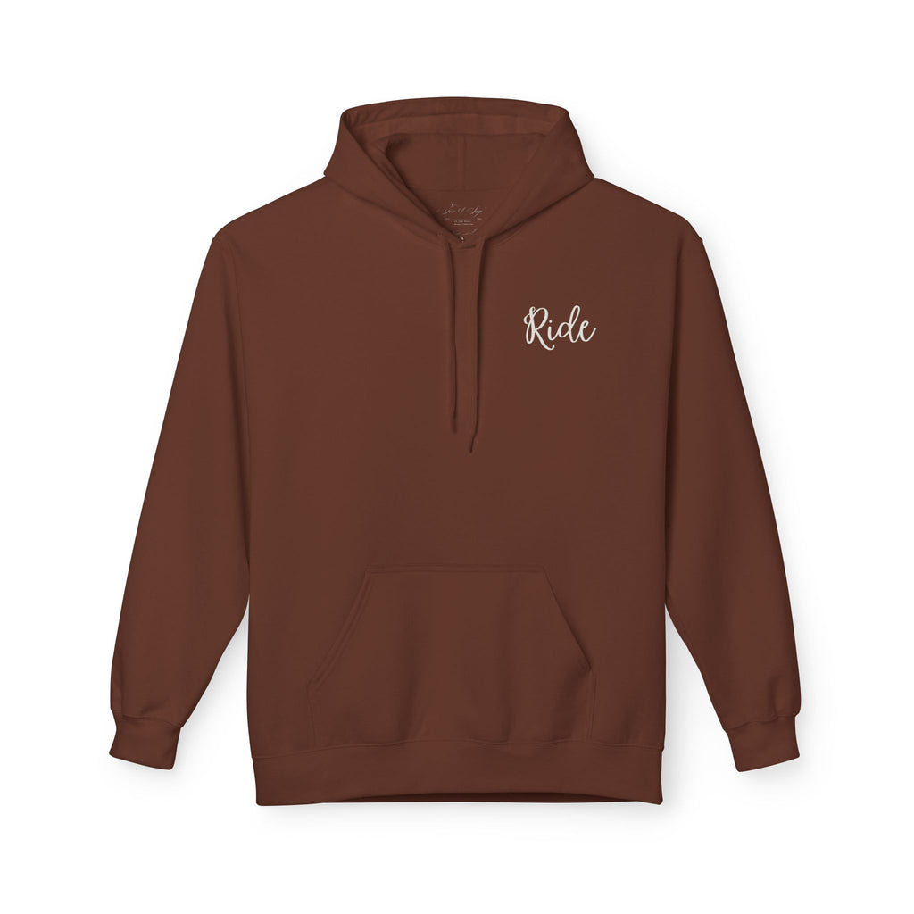 Horse Ride Hoodie — Desert Sunset Mustang Graphic Pullover