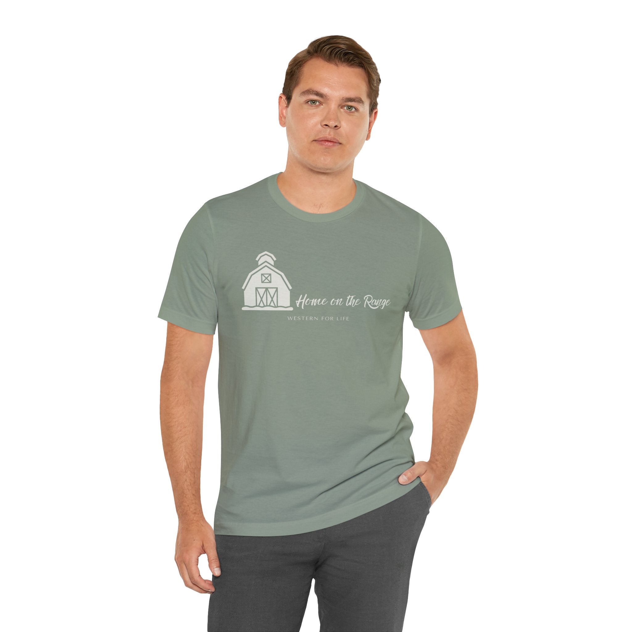 Home on the Range Rustic Farmhouse Barn Shirt: Western For Life Collection