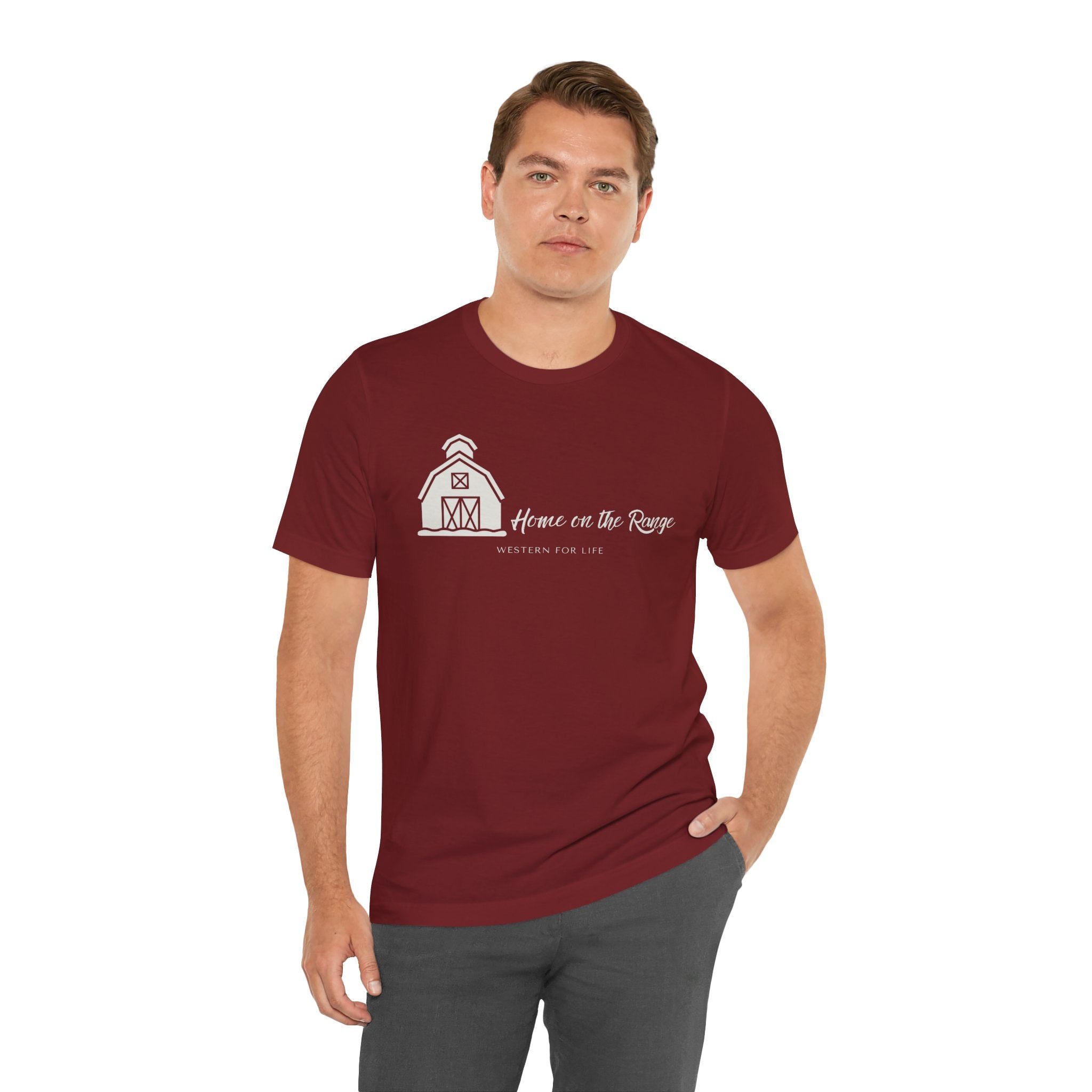 Home on the Range Rustic Farmhouse Barn Shirt: Western For Life Collection