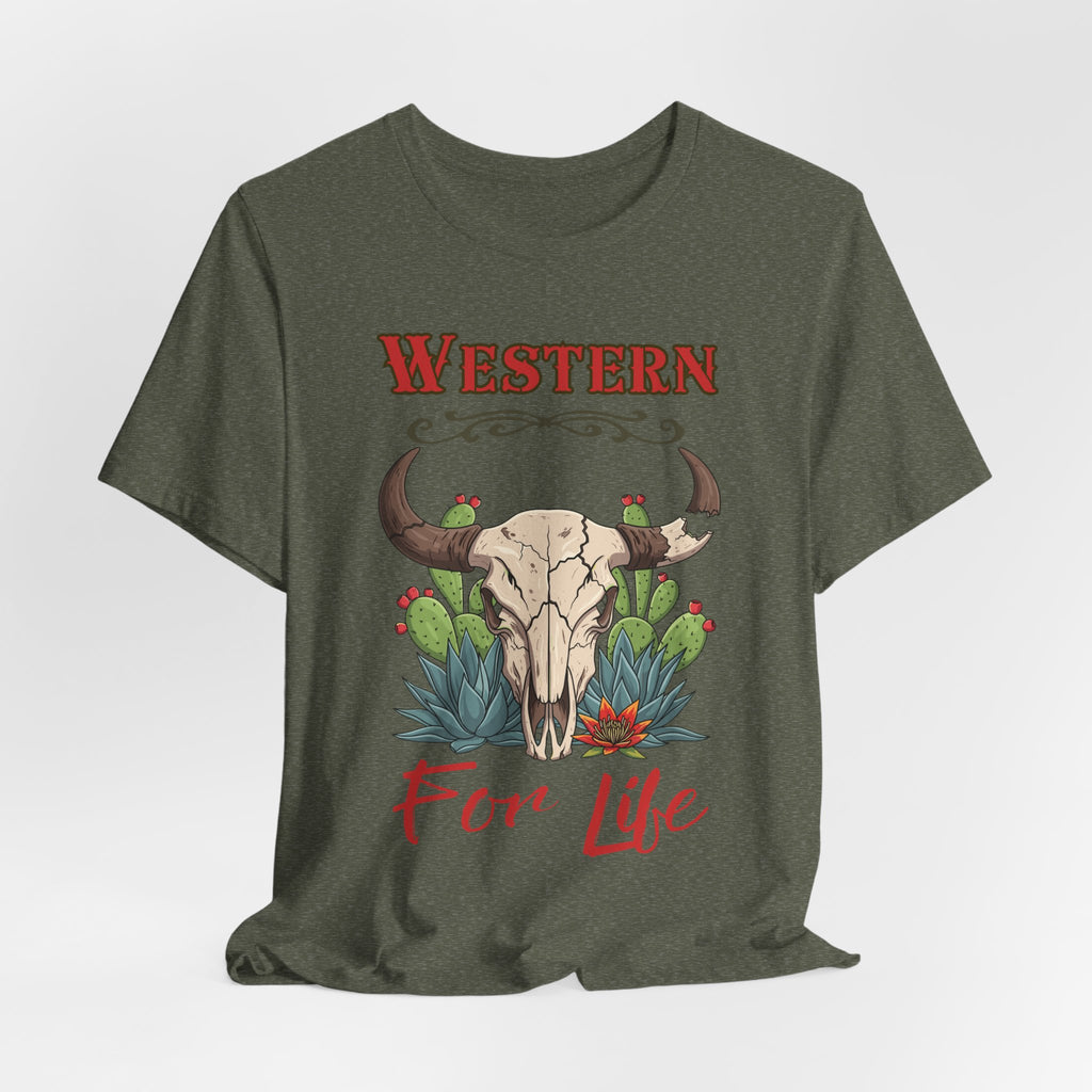 Cactus & Skull T-Shirt — Western for Life Collection