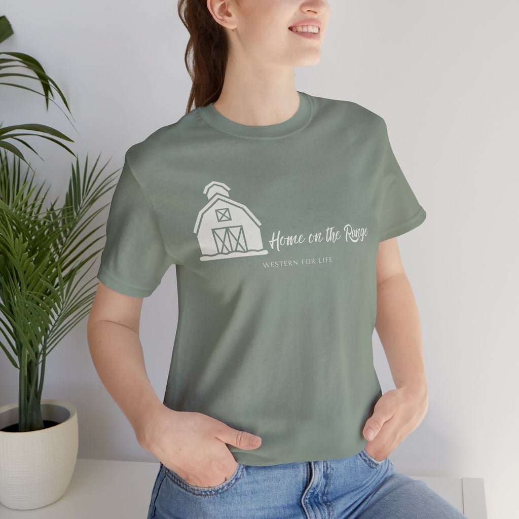 Home on the Range Rustic Farmhouse Barn Shirt: Western For Life Collection
