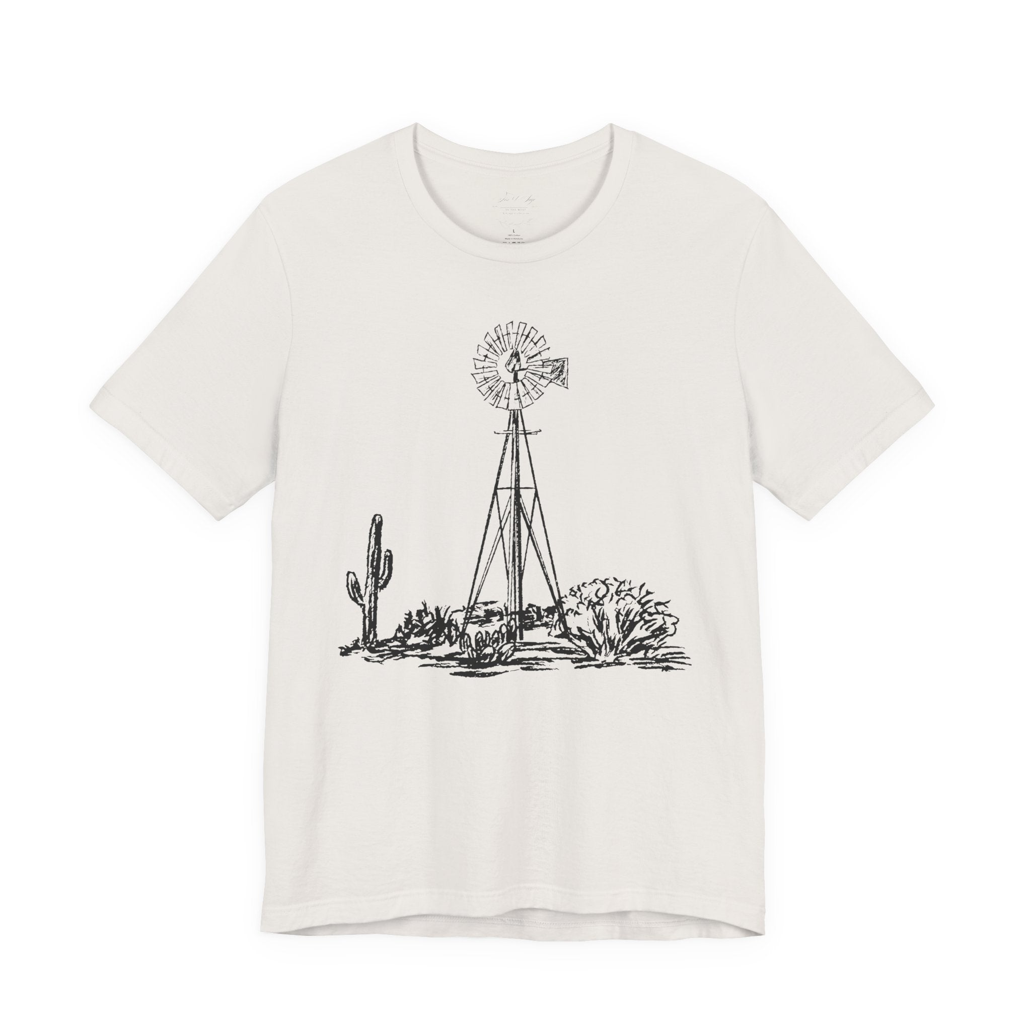 Desert Windmill Tee | Western Cactus T-Shirt