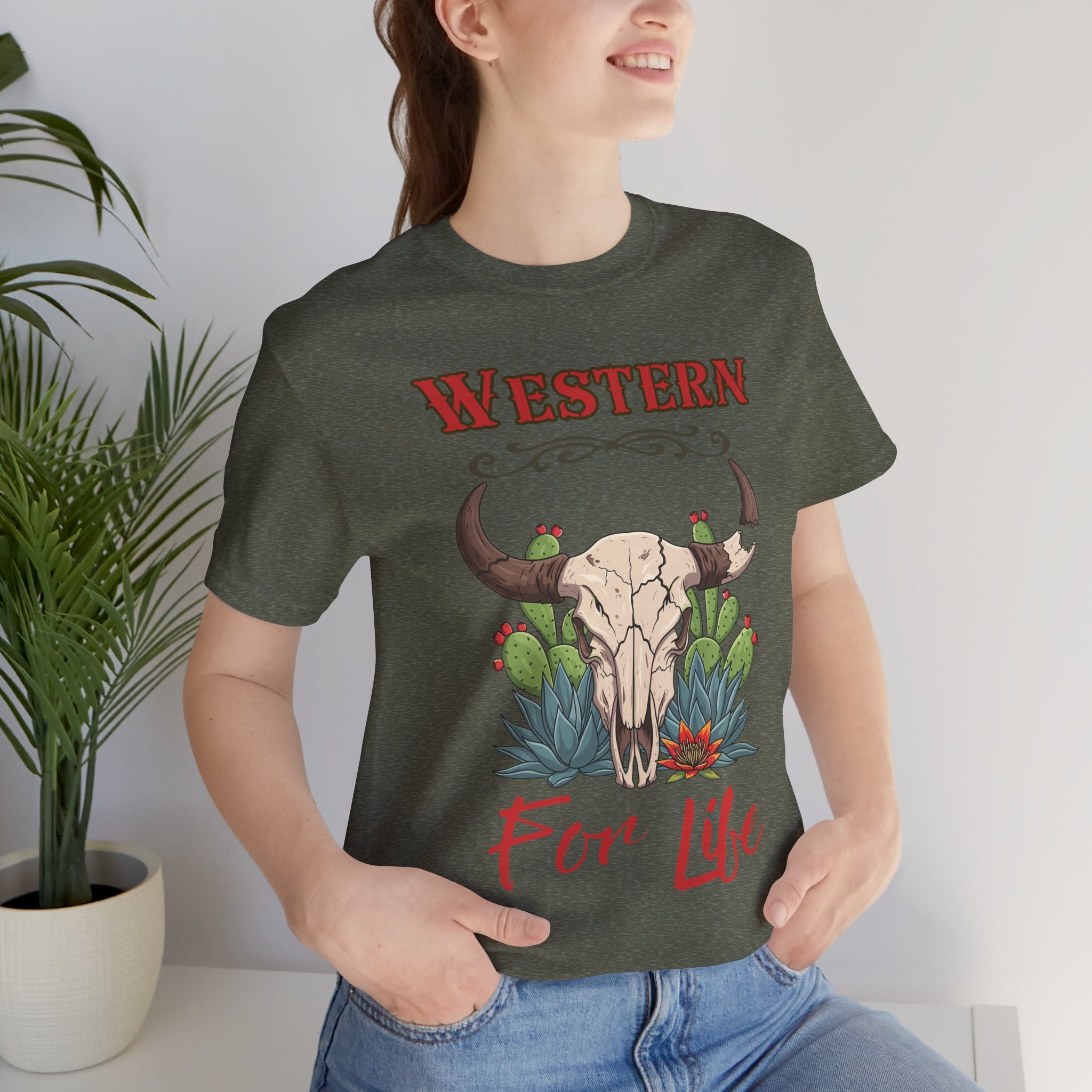 Cactus & Skull T-Shirt — Western for Life Collection