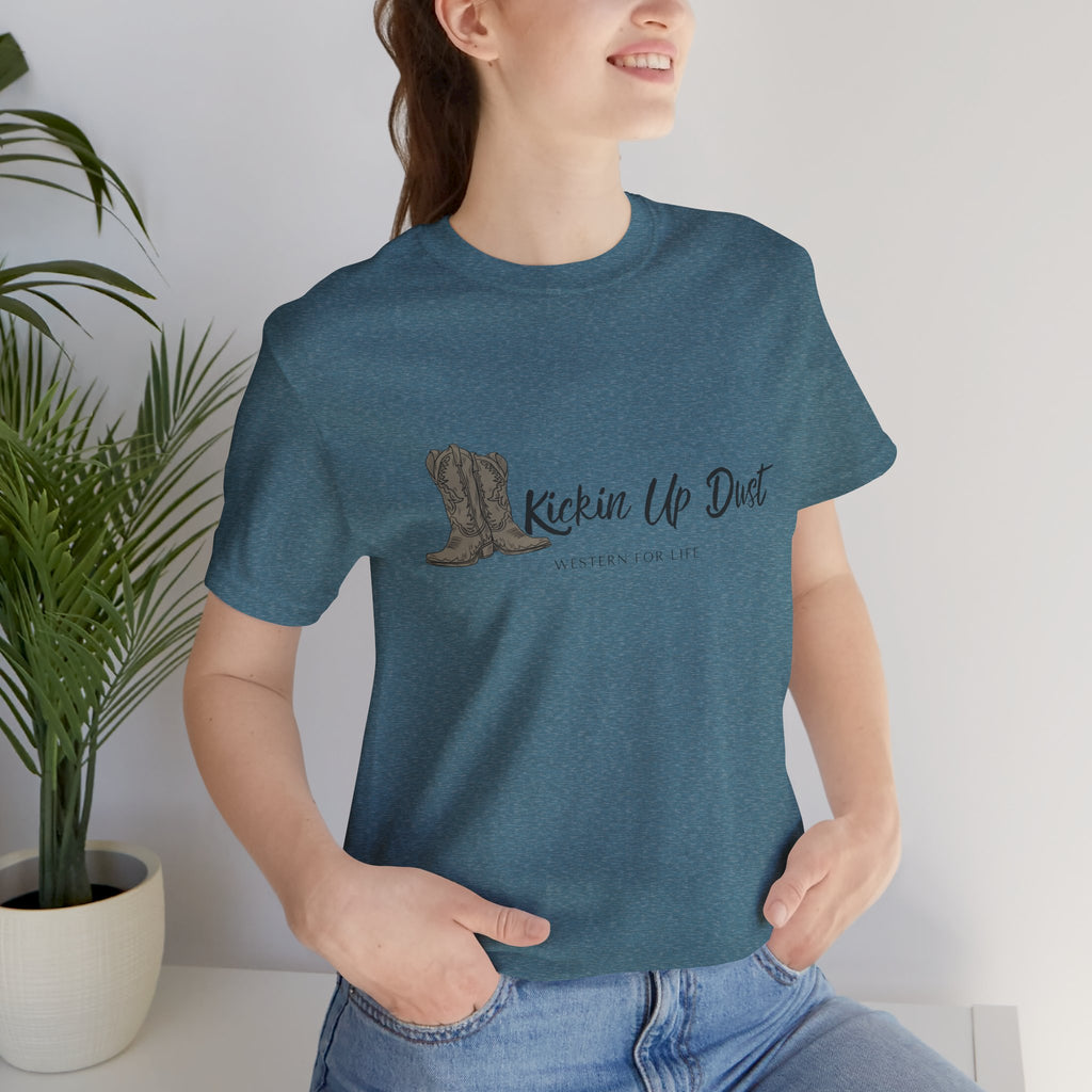 Kicking Up Dust Cowboy Boots Western Tee | Born In The Dirt Collection