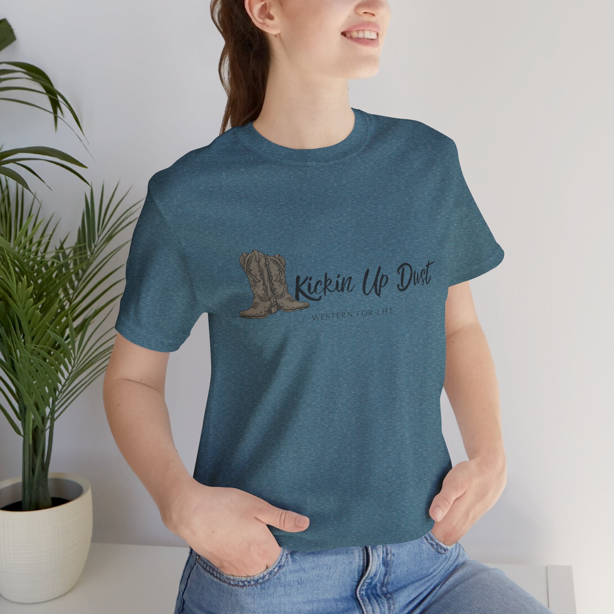 Kicking Up Dust Cowboy Boots Western Tee | Born In The Dirt Collection