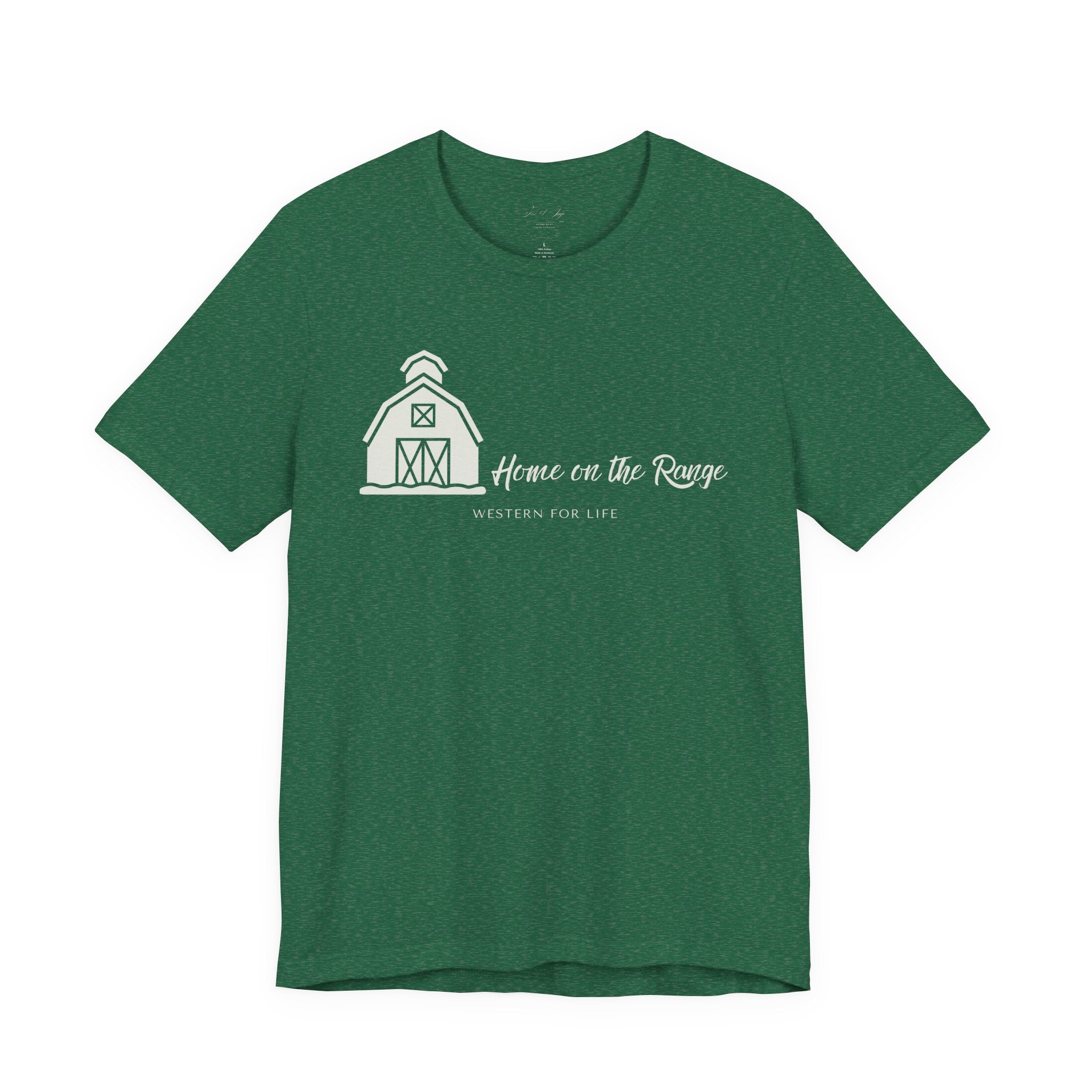 Home on the Range Rustic Farmhouse Barn Shirt: Western For Life Collection