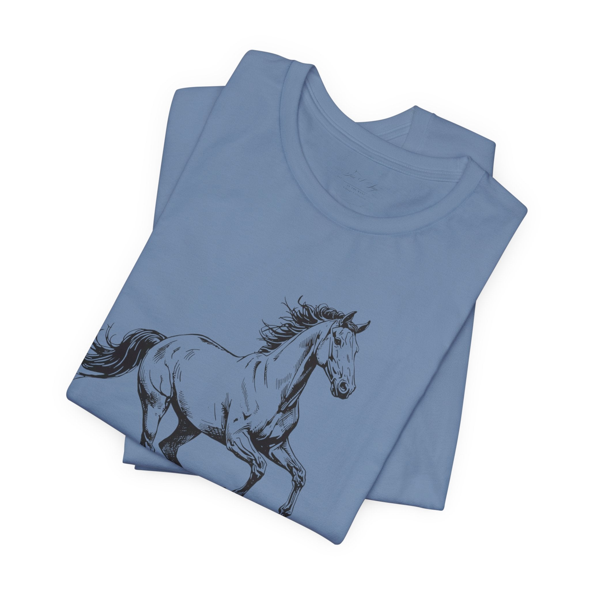 Running Horse  Tee | Horse Western Boho Shirt Born To Roam