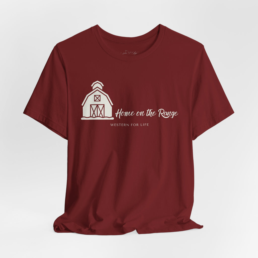 Home on the Range Rustic Farmhouse Barn Shirt: Western For Life Collection