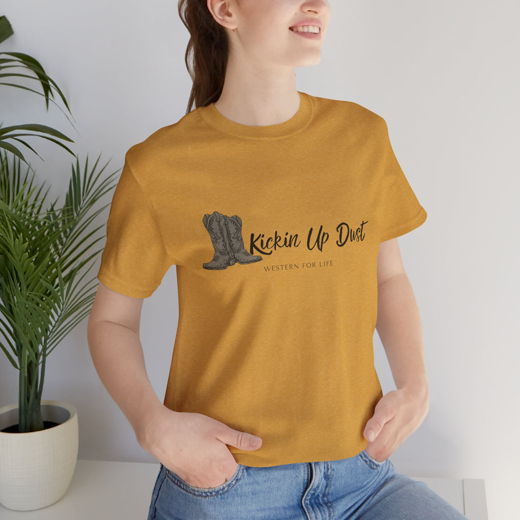 Kicking Up Dust Cowboy Boots Western Tee | Born In The Dirt Collection
