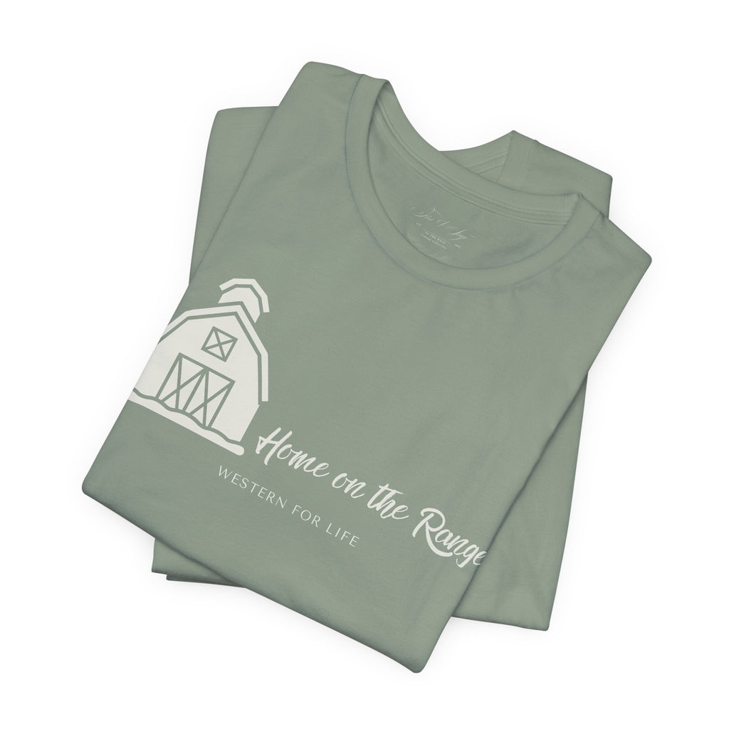 Home on the Range Rustic Farmhouse Barn Shirt: Western For Life Collection