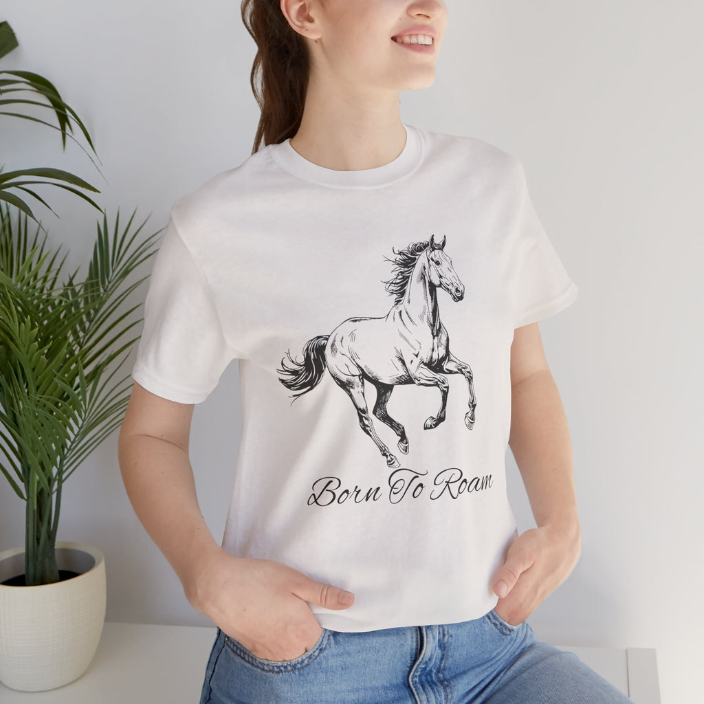 Running Horse  Tee | Horse Western Boho Shirt Born To Roam